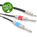 Photo of Pro Co IPMB2Q10 3.5mm TRS Male to Dual 1/4 inch TS Male Cable - 10 foot