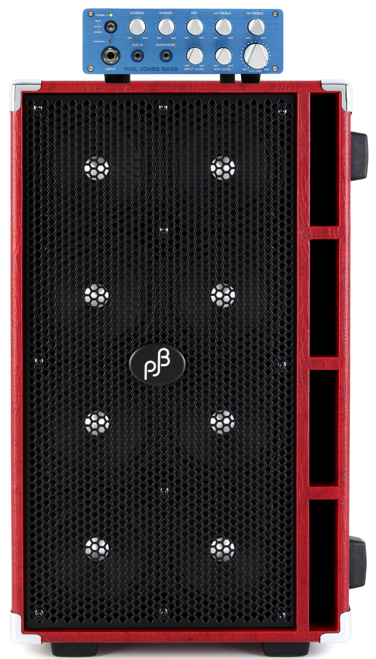 Phil Jones Bass BP-800 800-watt Bass Amplifier Head with Red 8 x 5
