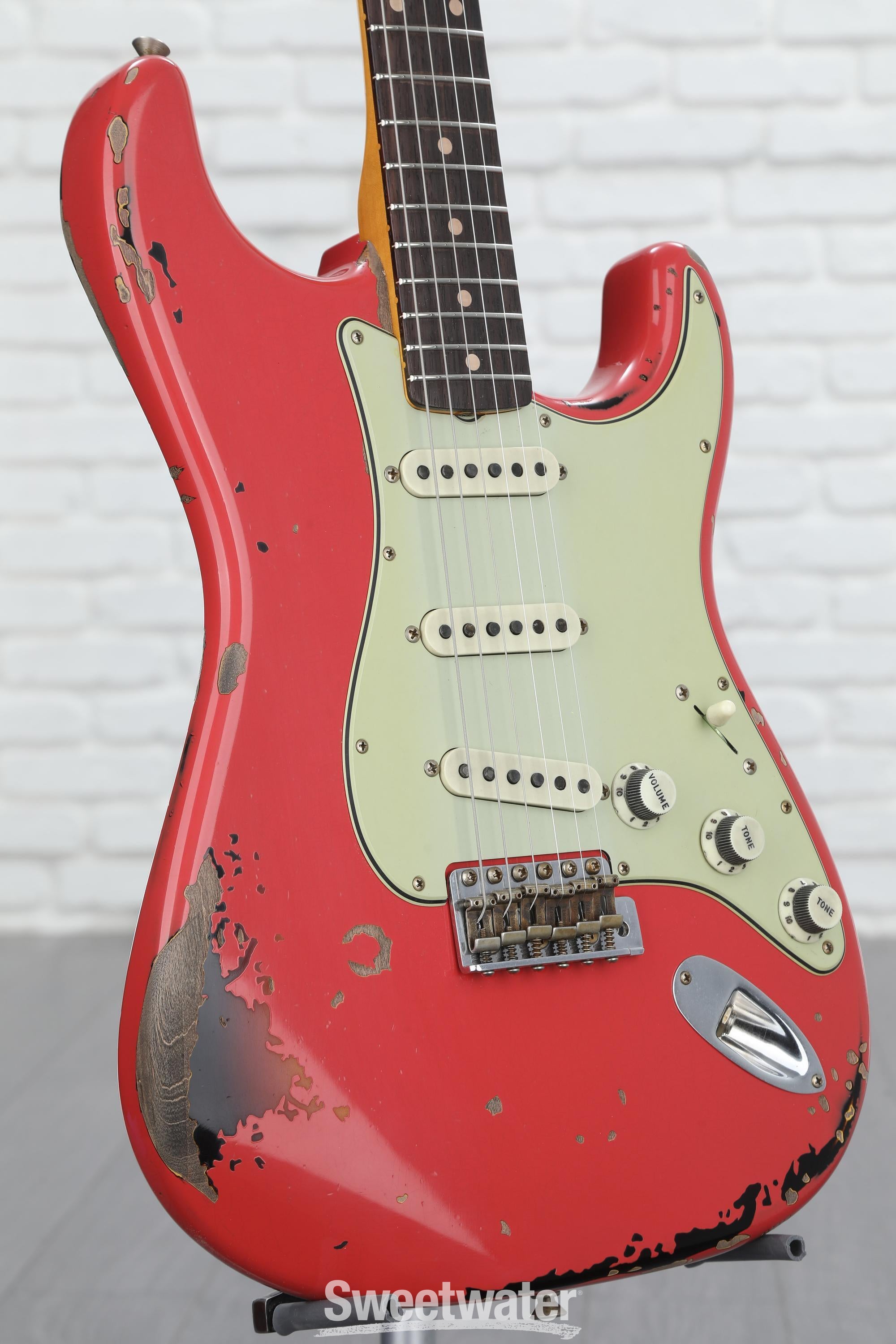 Fender Custom Shop Michael Landau Signature 1963 Stratocaster - Fiesta Red  Over 3-Color Sunburst