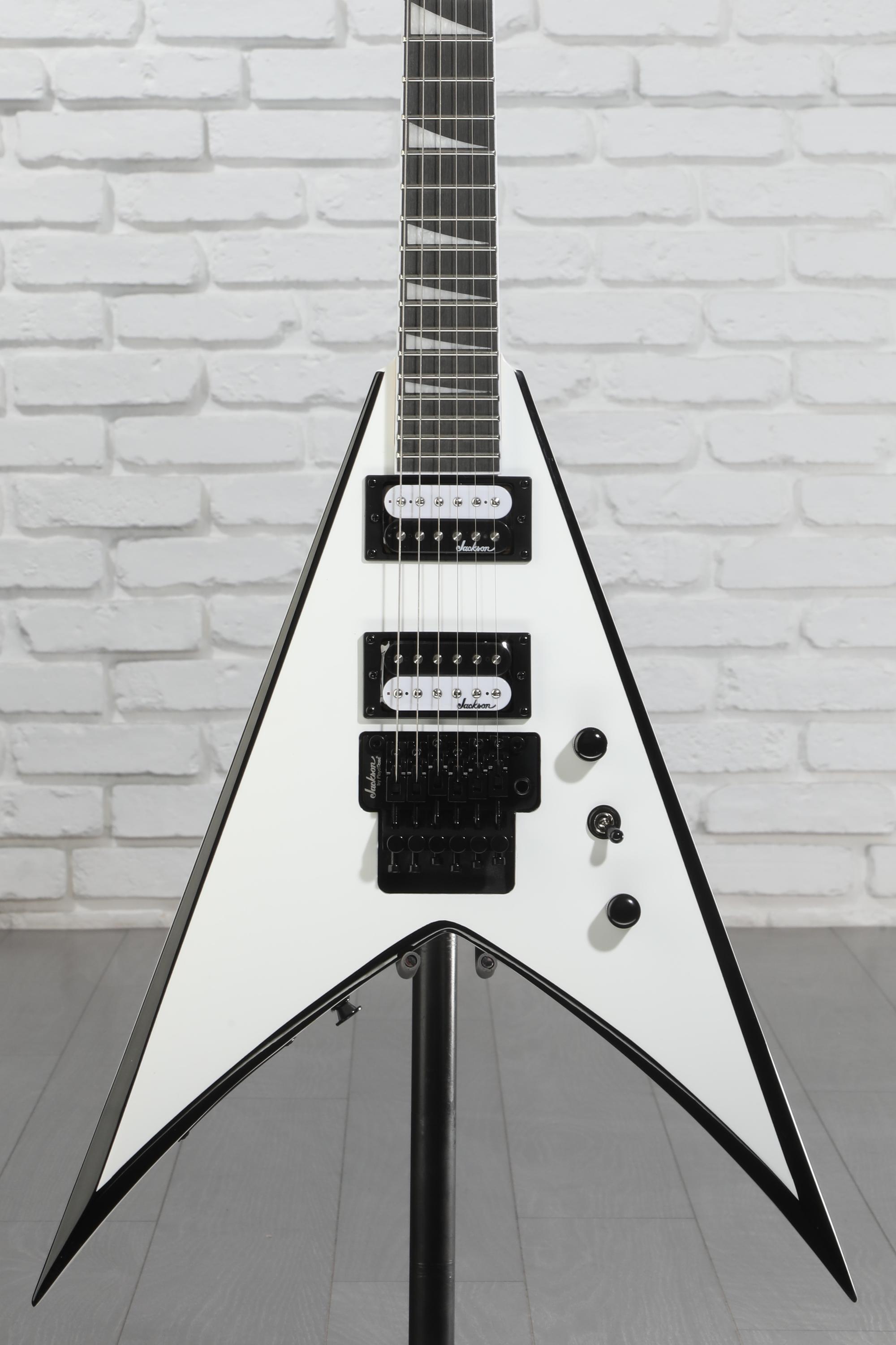 Jackson JS Series King V JS32 - White with Black Bevels