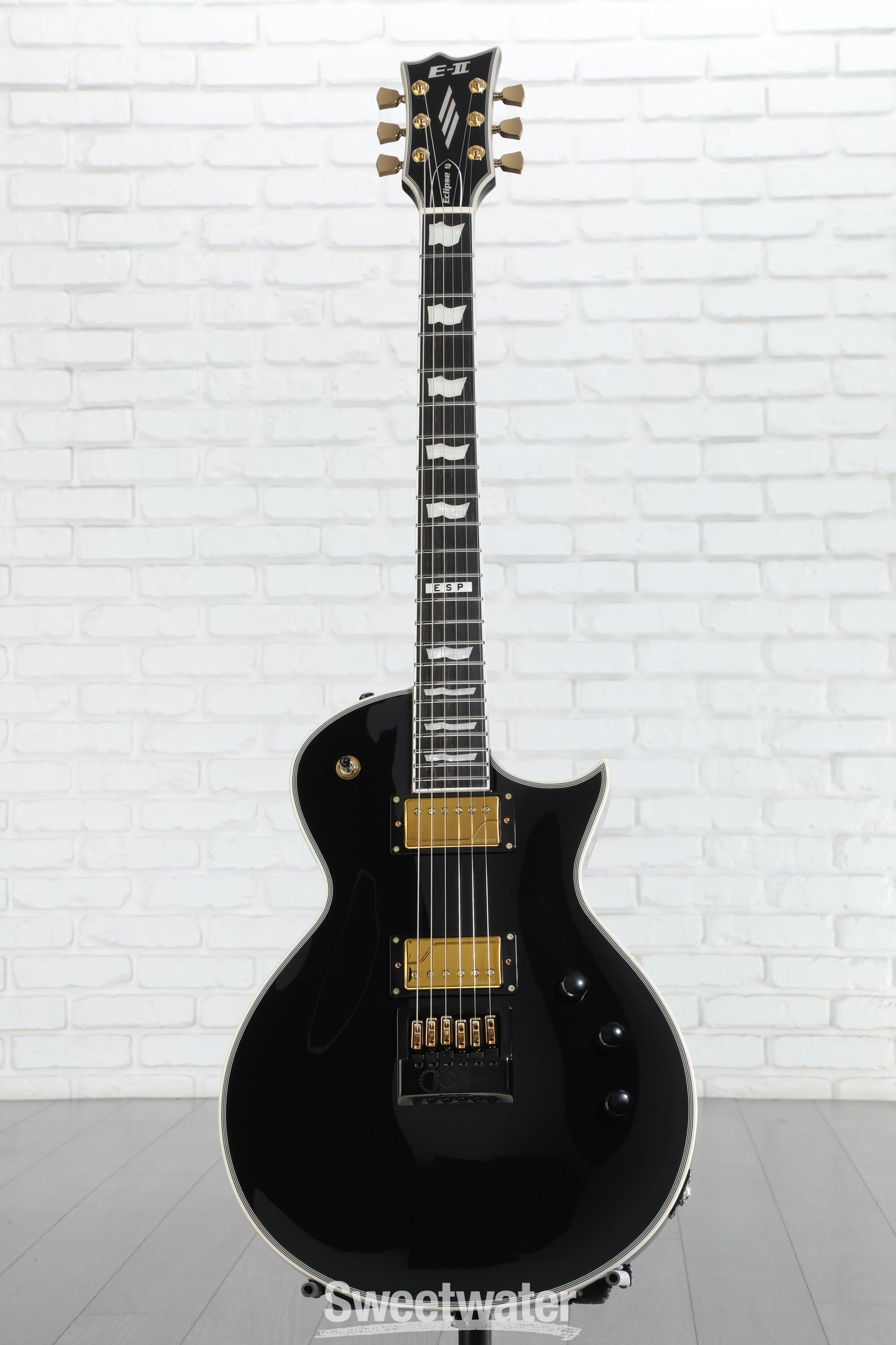 ESP E-II Eclipse FT EverTune Electric Guitar - Black | Sweetwater