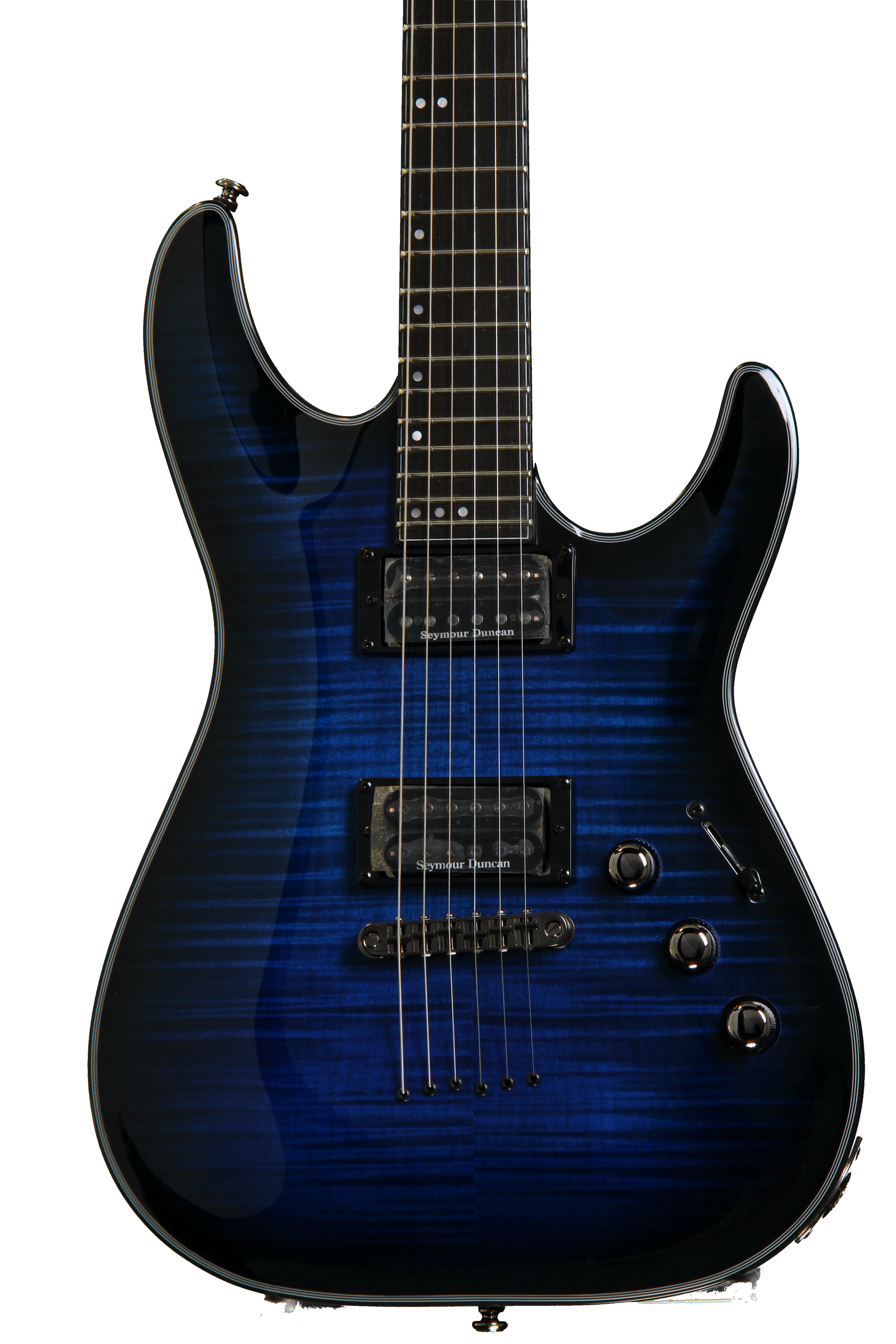 Schecter Blackjack SLS C-1 - See Thru Blue Burst | Sweetwater