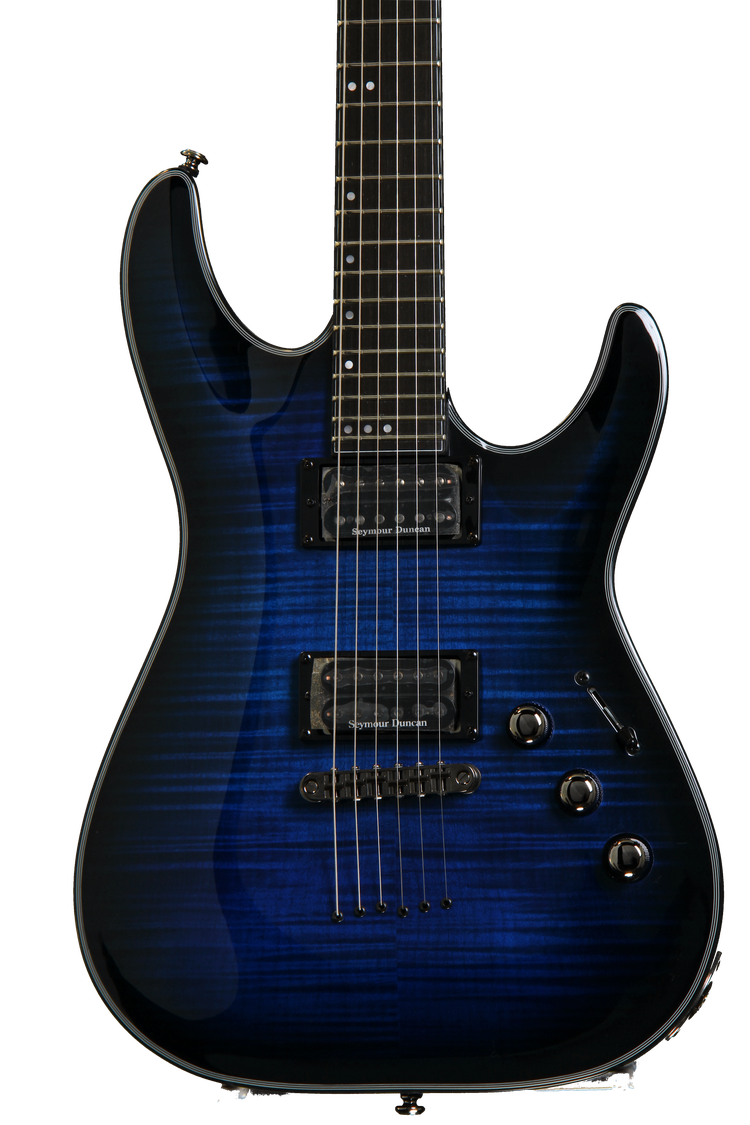 Schecter Blackjack SLS C-1 - See Thru Blue Burst | Sweetwater