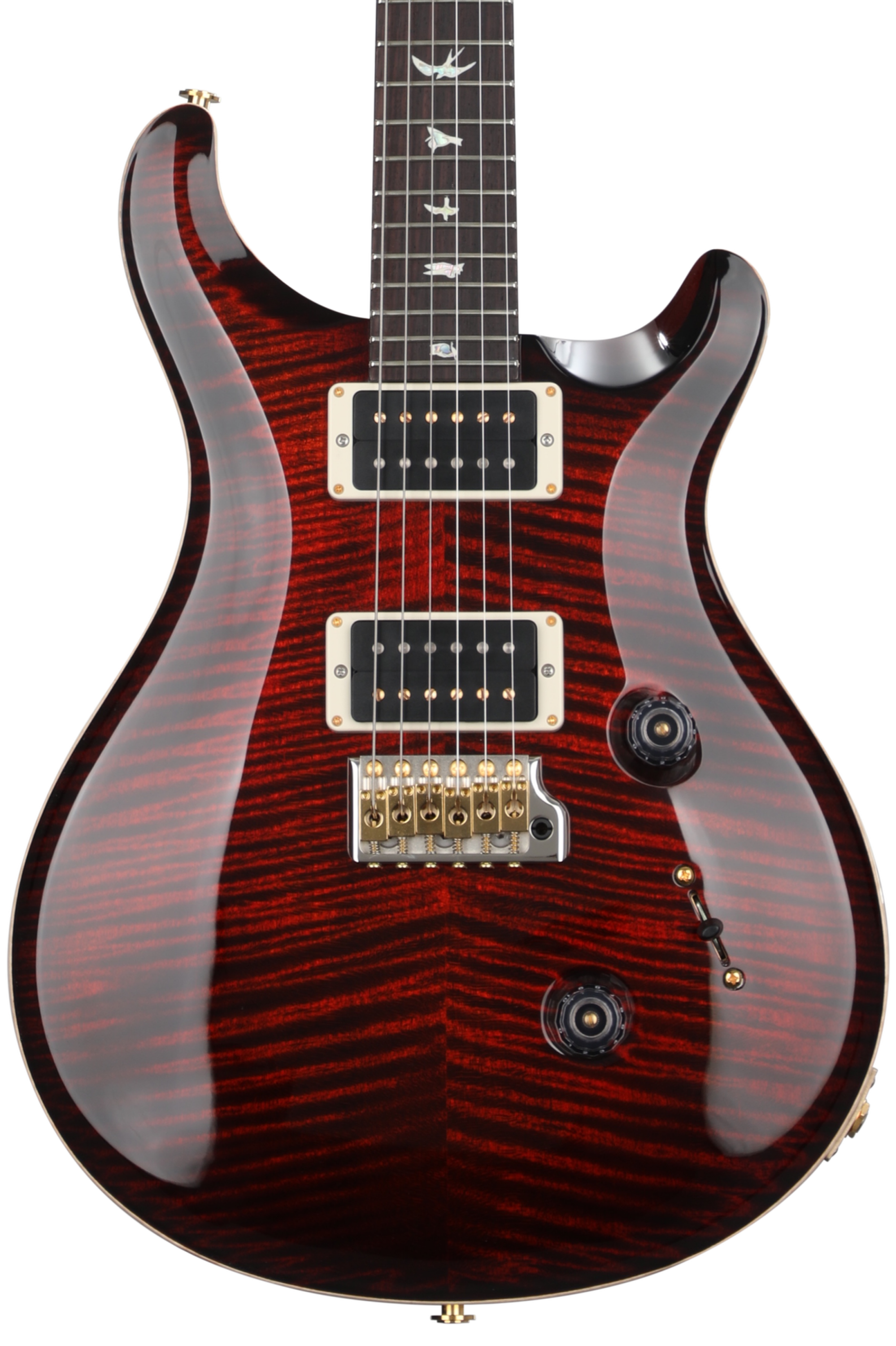 PRS CUSTOM24 10top FIRE RED BURST 超美品！ PRS Custom 24 Electric Guitar with Pattern Thin Neck - Fire