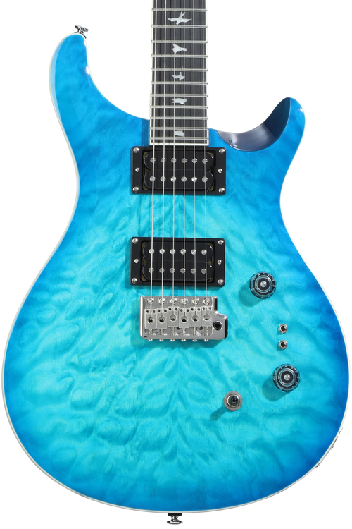 PRS SE Custom 24-08 Quilt Electric Guitar - Lake Blue