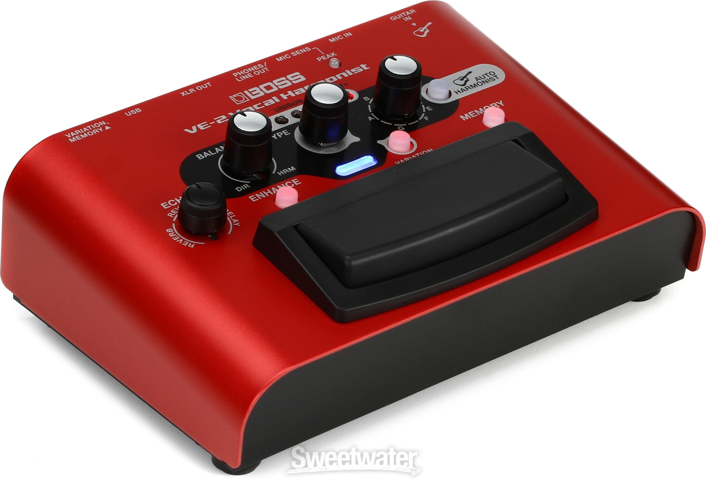 Boss VE-2 Vocal Harmonist Effects Processor Reviews | Sweetwater