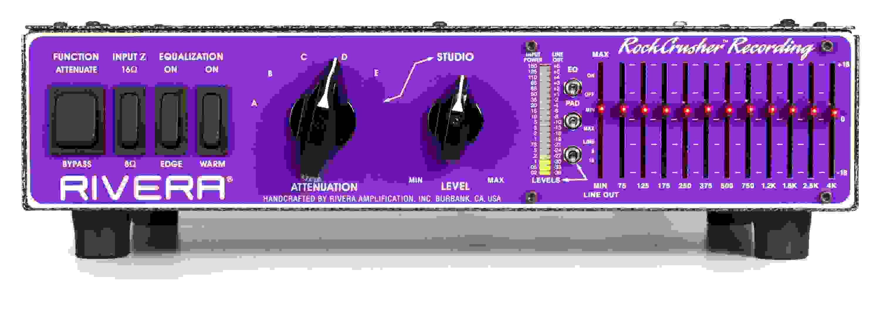 Rivera RockCrusher Recording Power Attenuator with 11-Band EQ Speaker Emulator