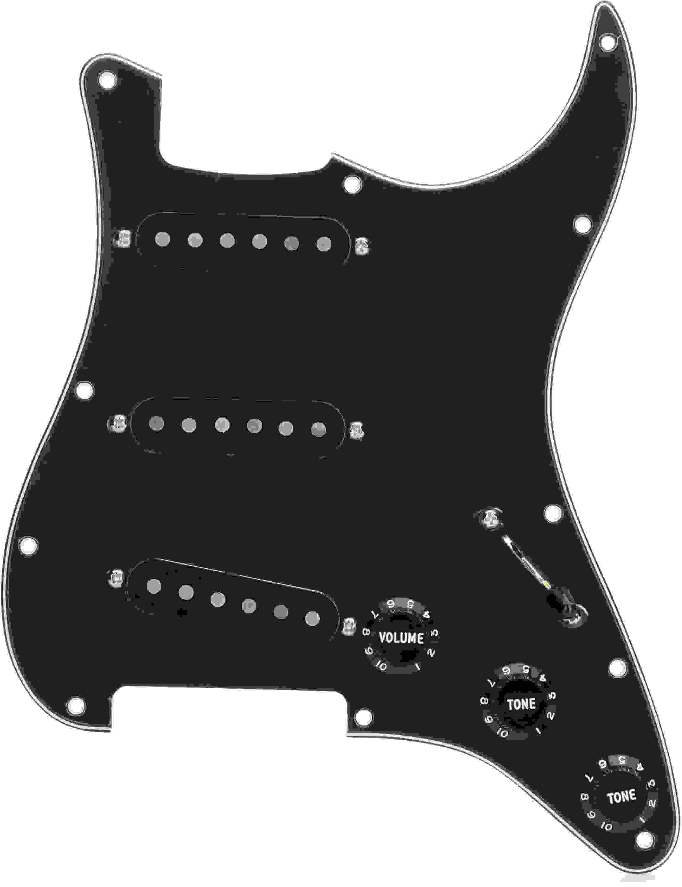 Fender Pure Vintage '59 Prewired Strat Pickguard - Black