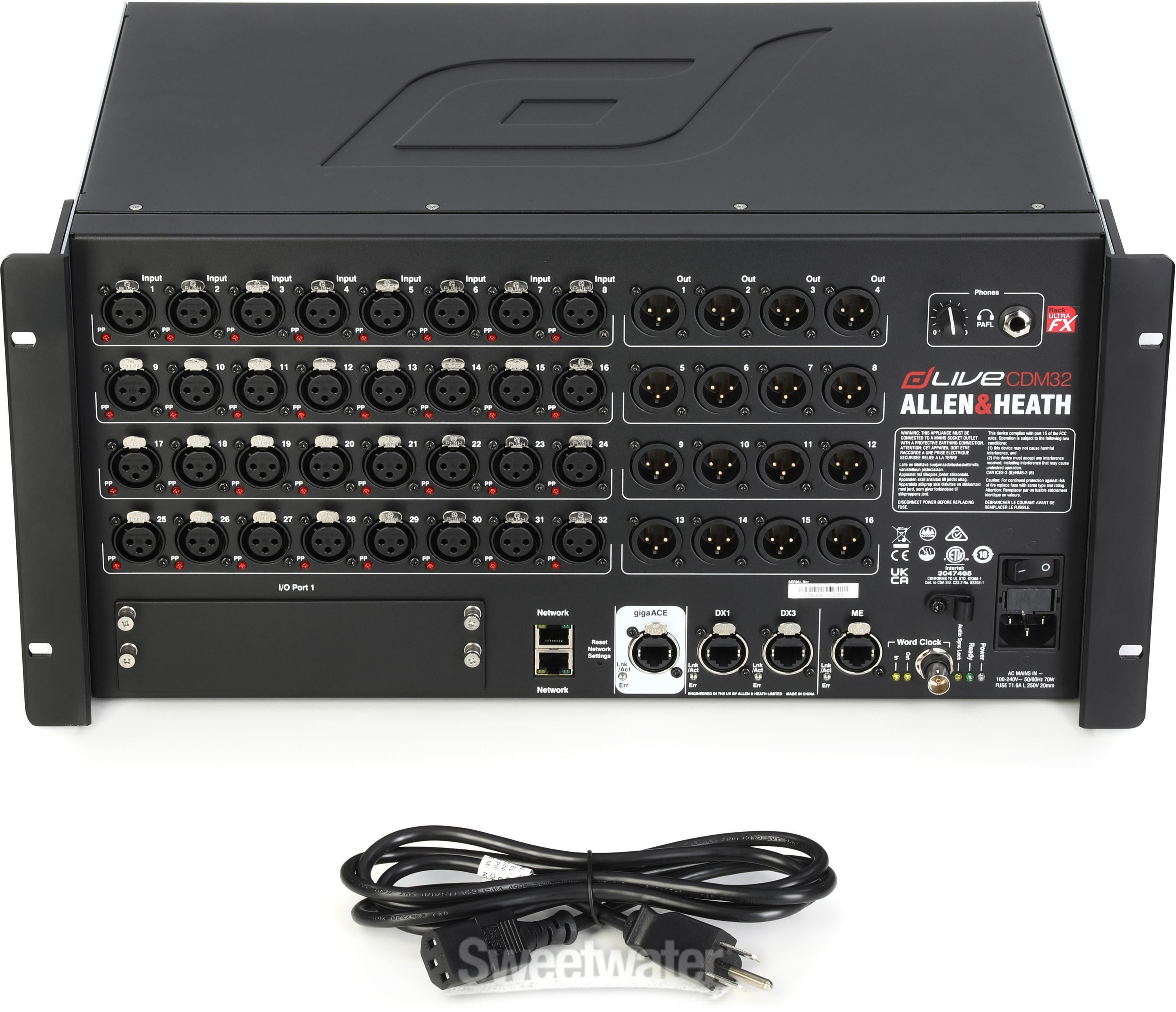 エトヴォス　セット Allen & Heath dLive CDM32 UFX MixRack 32-input Digital Stage Box