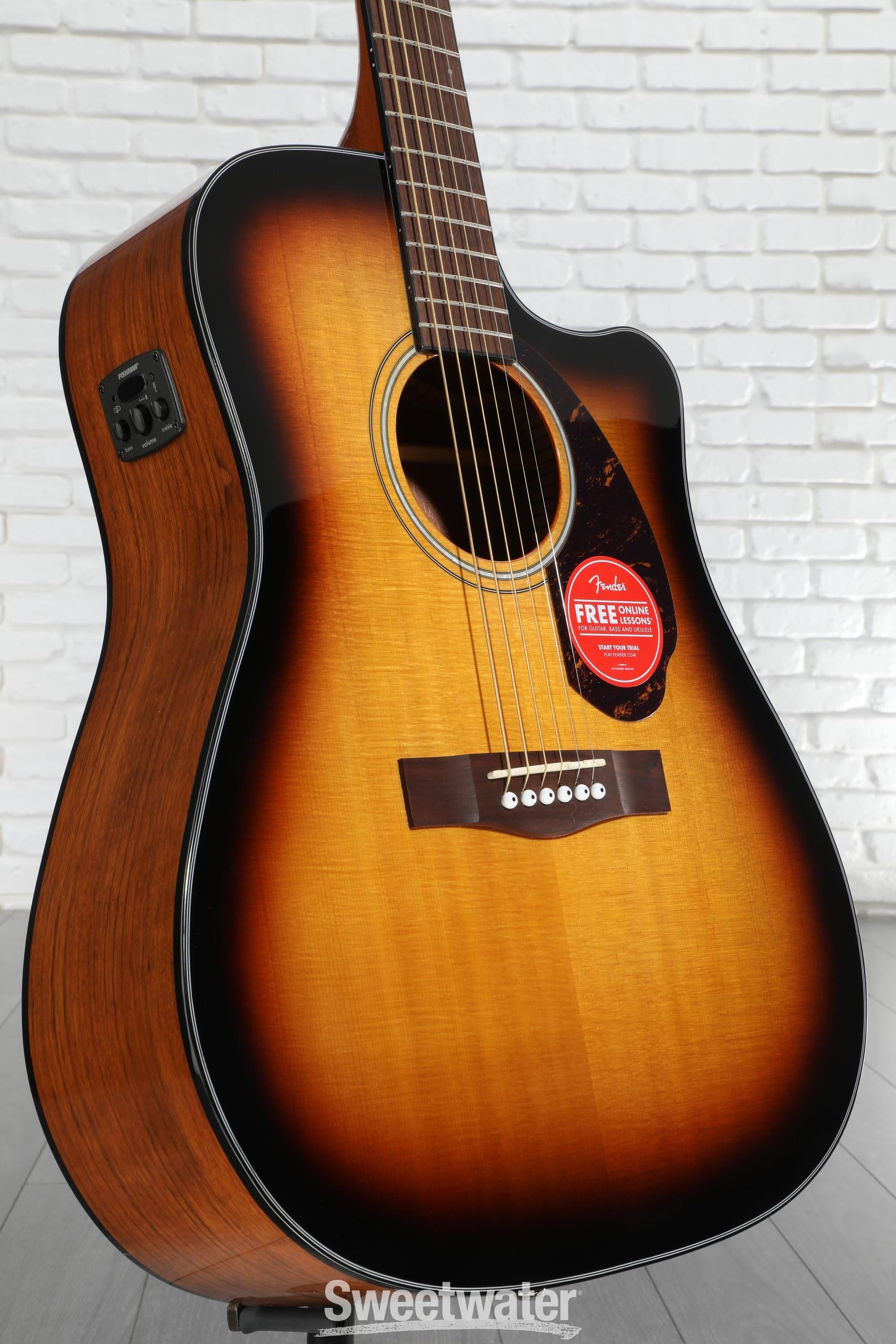 送料込み　Fender アコースティックCD140SC Fender CD-140SCE Dreadnought Acoustic-Electric Guitar
