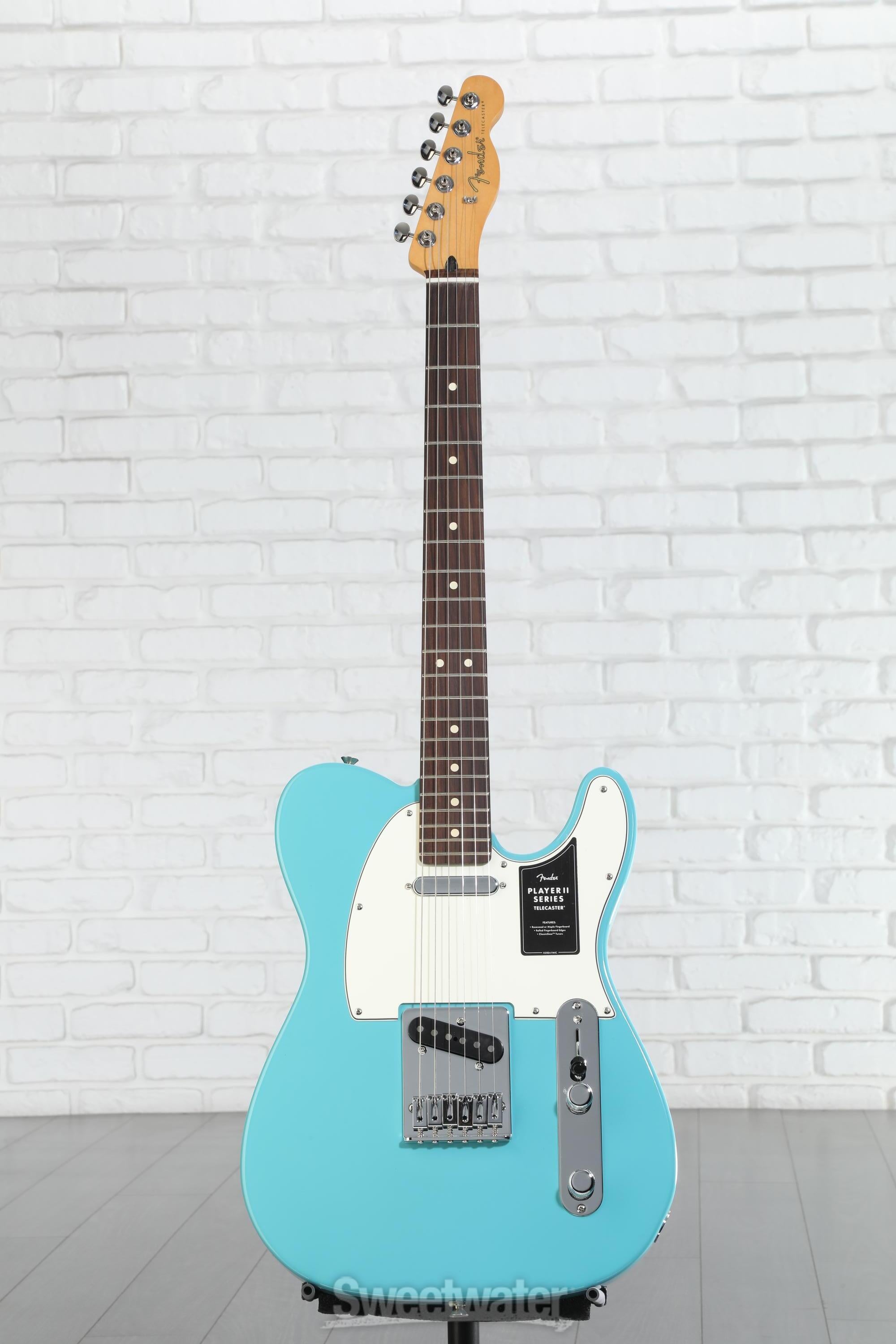 Fender Telecaster Player series ブルー Fender Player II Telecaster Electric Guitar - Aquatone Blue with