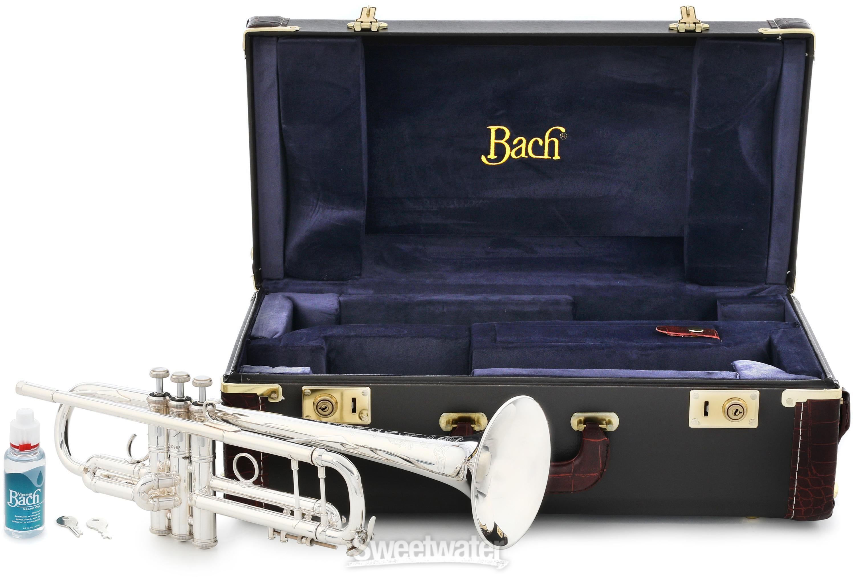 Bach AB190S Stradivarius Artisan Professional Bb Trumpet - Silver 