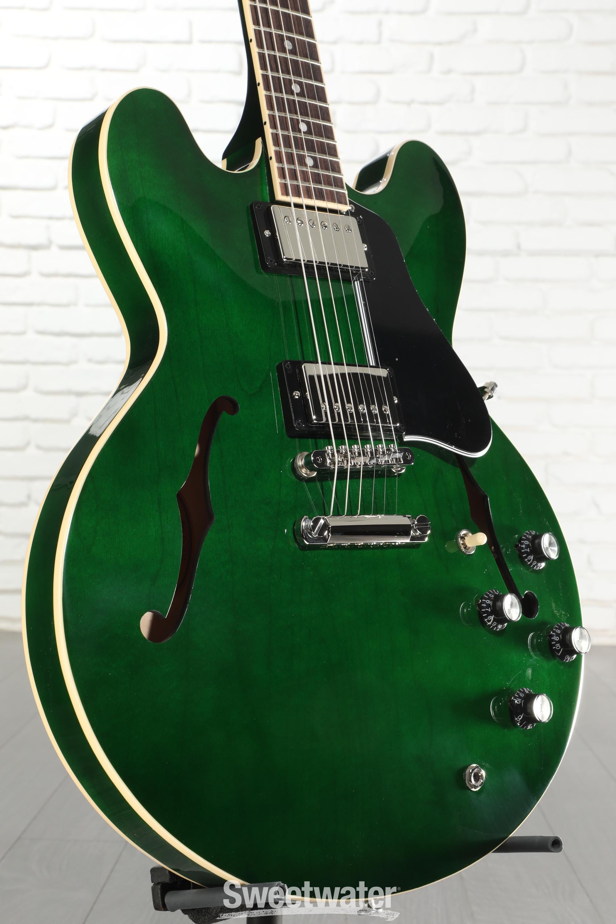 Gibson ES-335 Semi-hollowbody Electric Guitar - Spearmint | Sweetwater