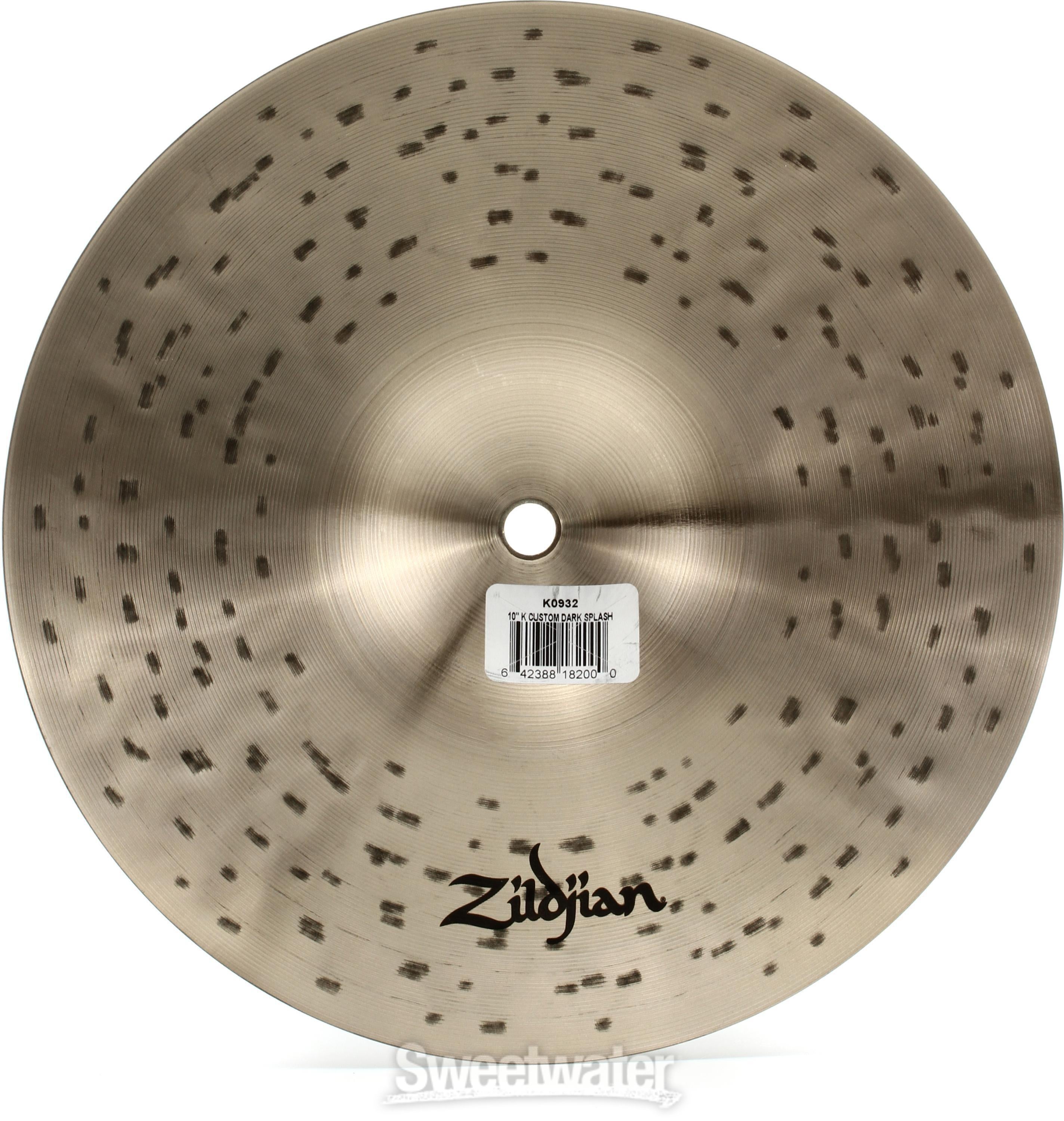 Zildjian 10 inch K Custom Dark Splash Cymbal | Sweetwater