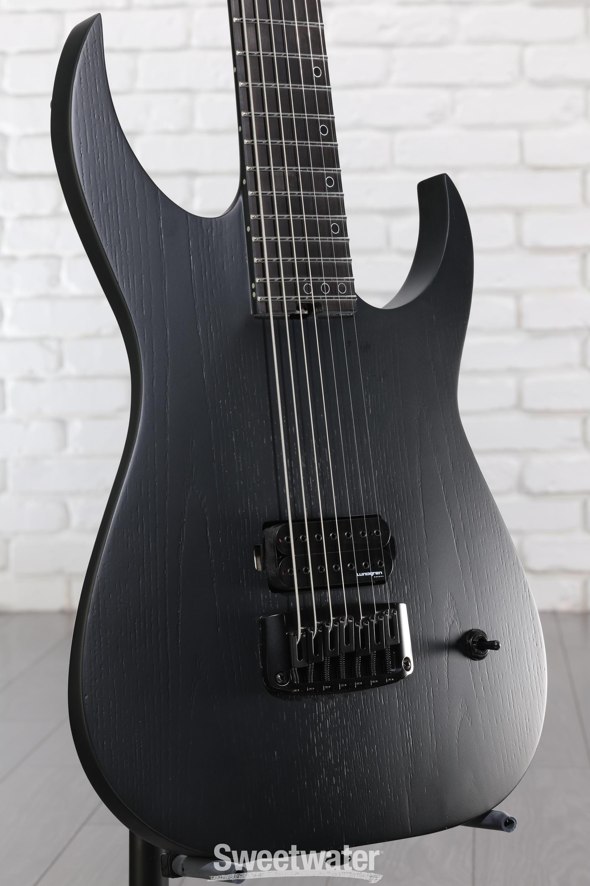 Photo of Schecter Keith Merrow KM-7 MK-III EX 7-string Baritone Electric Guitar - Satin Black Open Pore