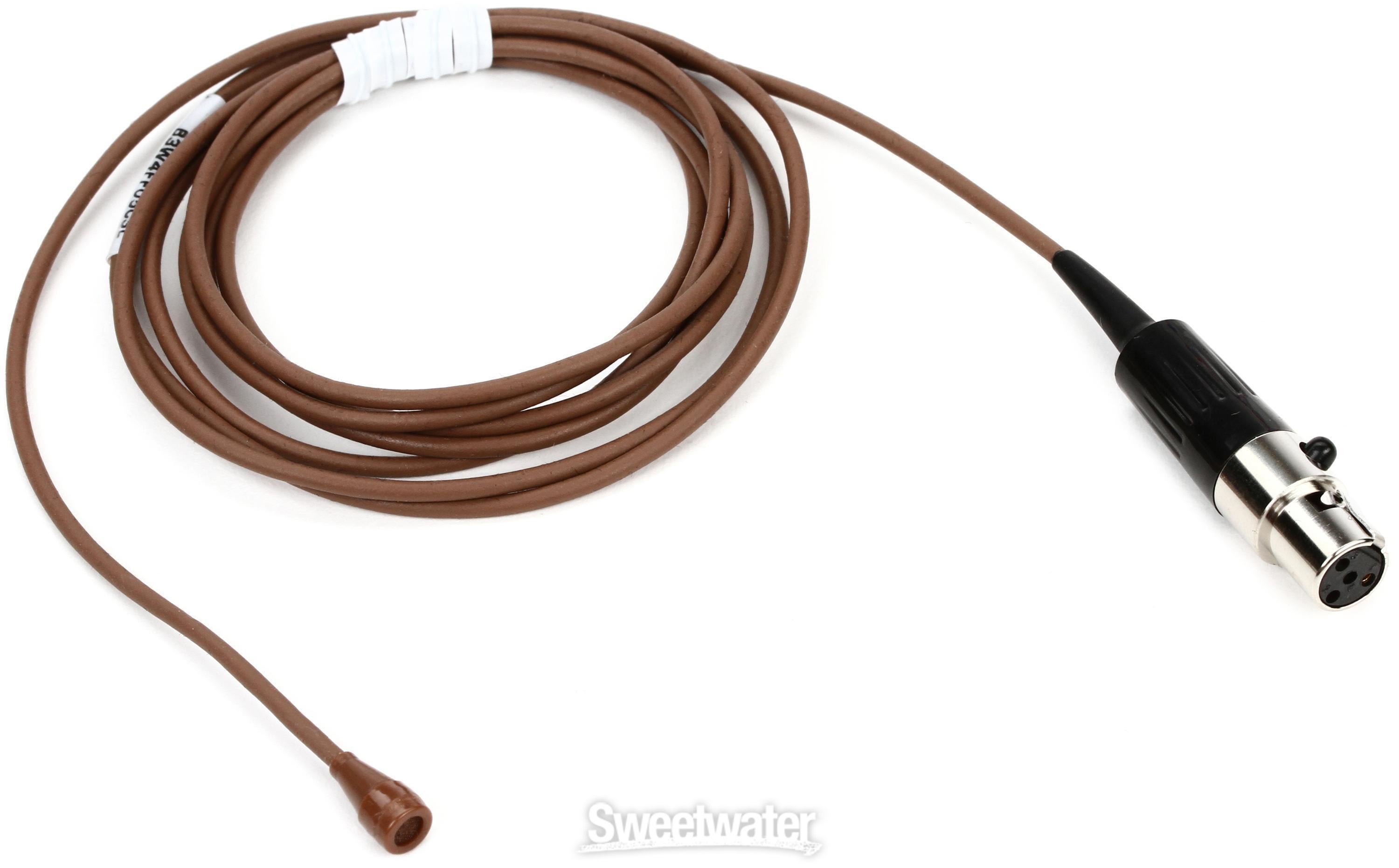 Countryman B3 Omnidirectional Lavalier Microphone - Standard Sensitivity  with TA4F Connector for Shure Wireless - Cocoa | Sweetwater