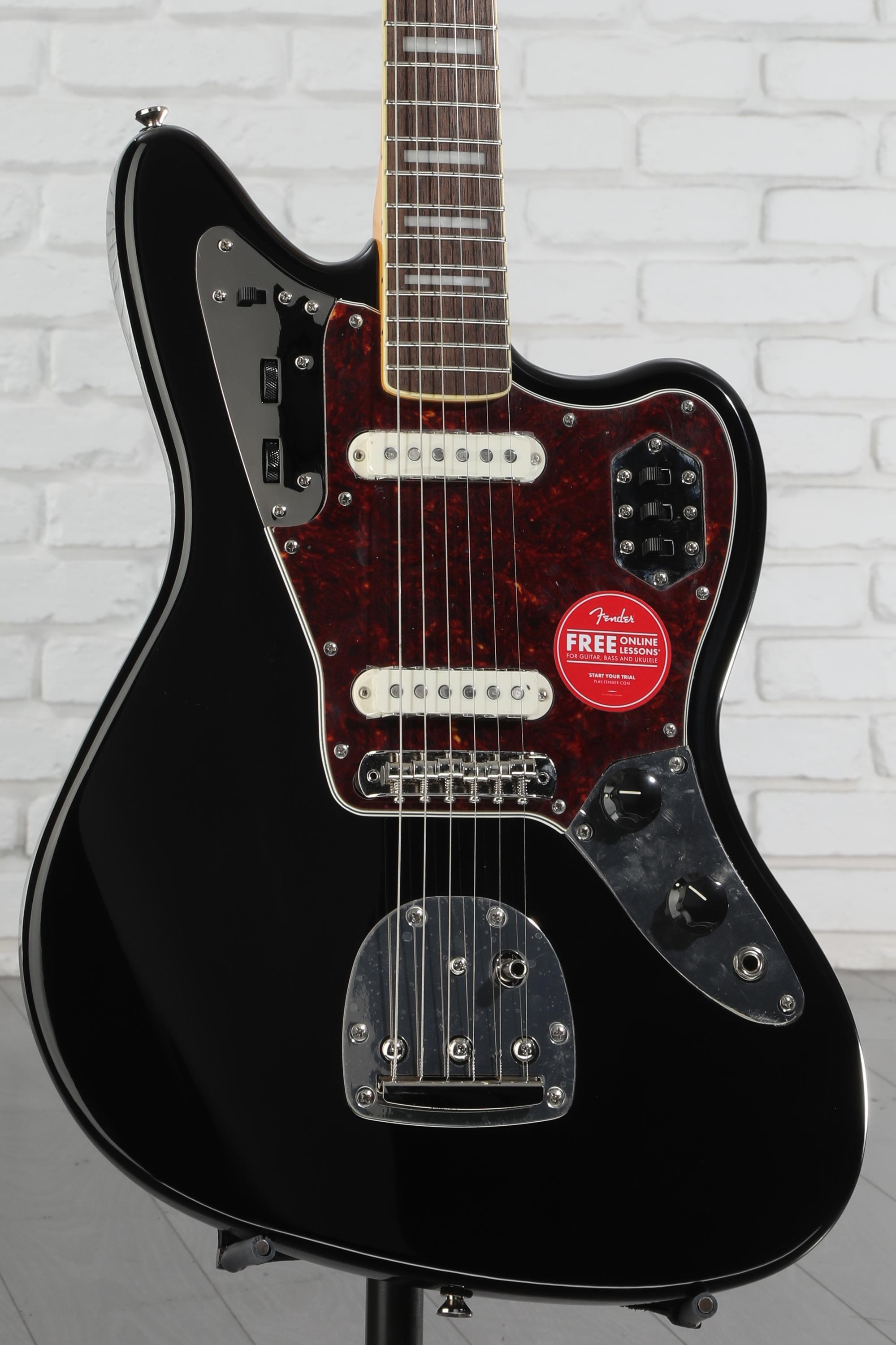 ギター squier classic vibe '70s jaguar BK Squier Classic Vibe '70s Jaguar - Black | Sweetwater