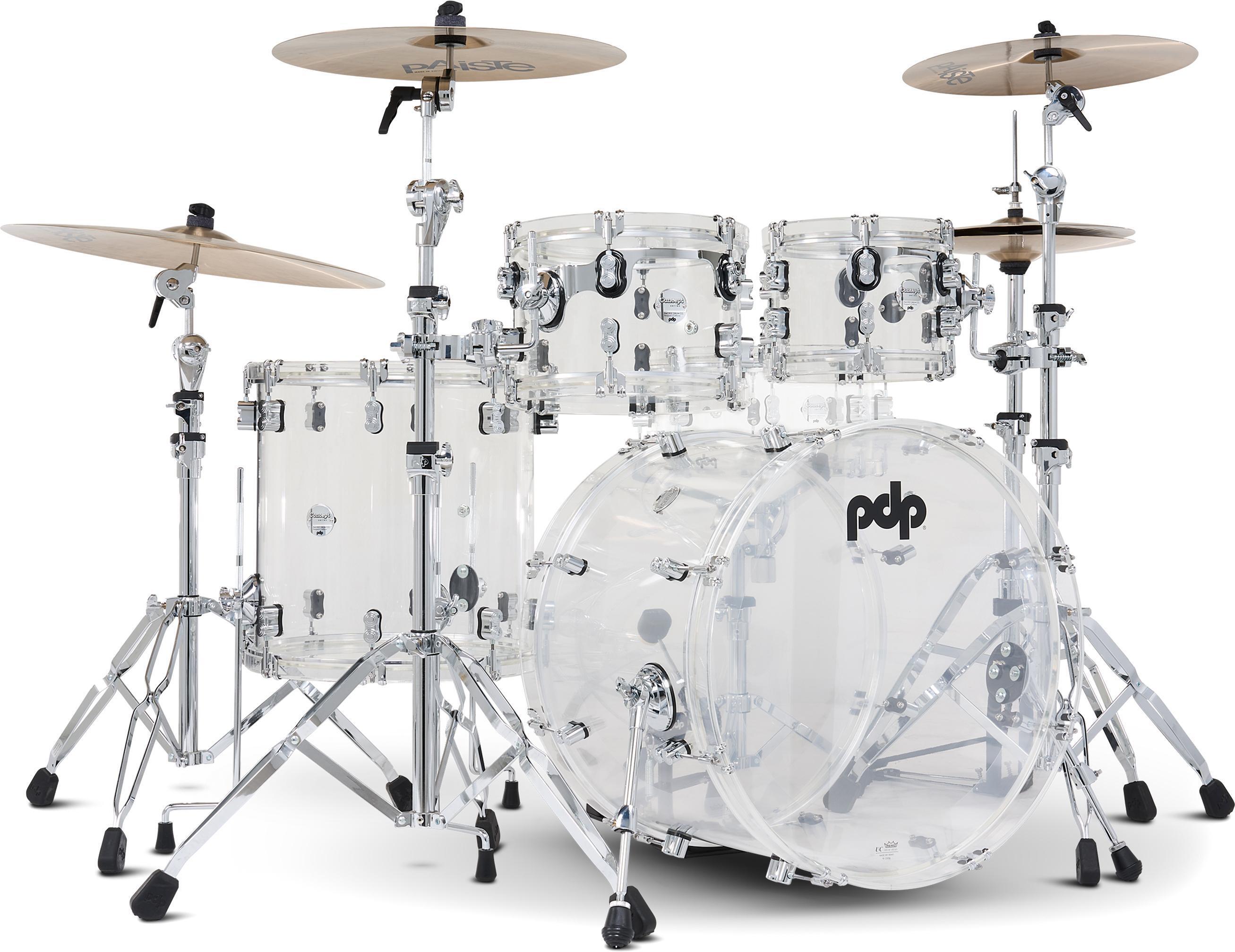 Photo of PDP Concept Acrylic 4-piece Shell Pack - Clear