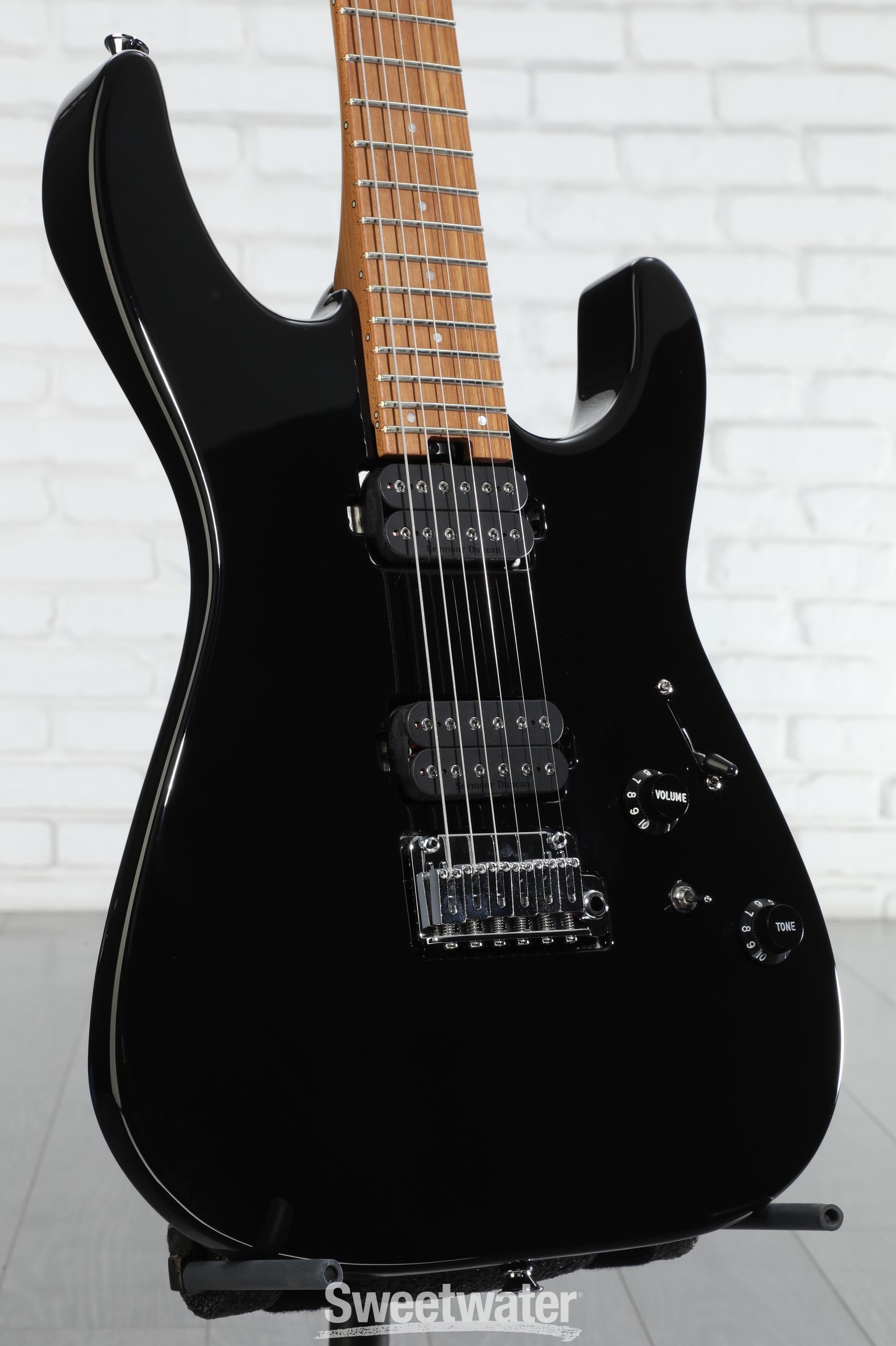 Charvel Pro-Mod DK24 HH 2PT Electric Guitar - Gloss Black | Sweetwater