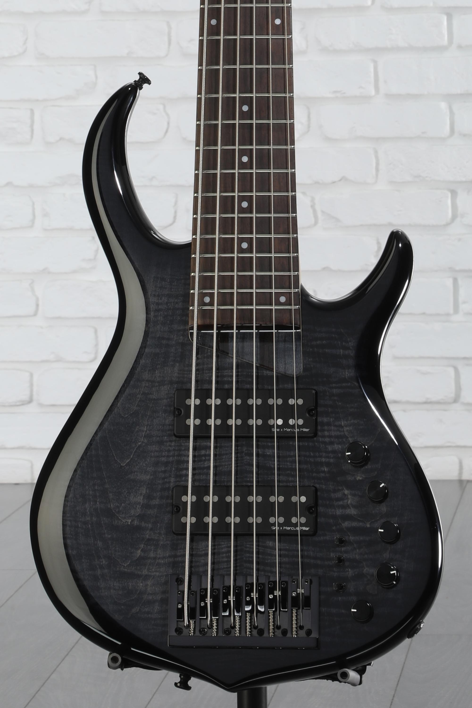 Sire M7 アクティブ エレキベース ブラック Sire Marcus Miller M7 6-string Bass Guitar - Transparent