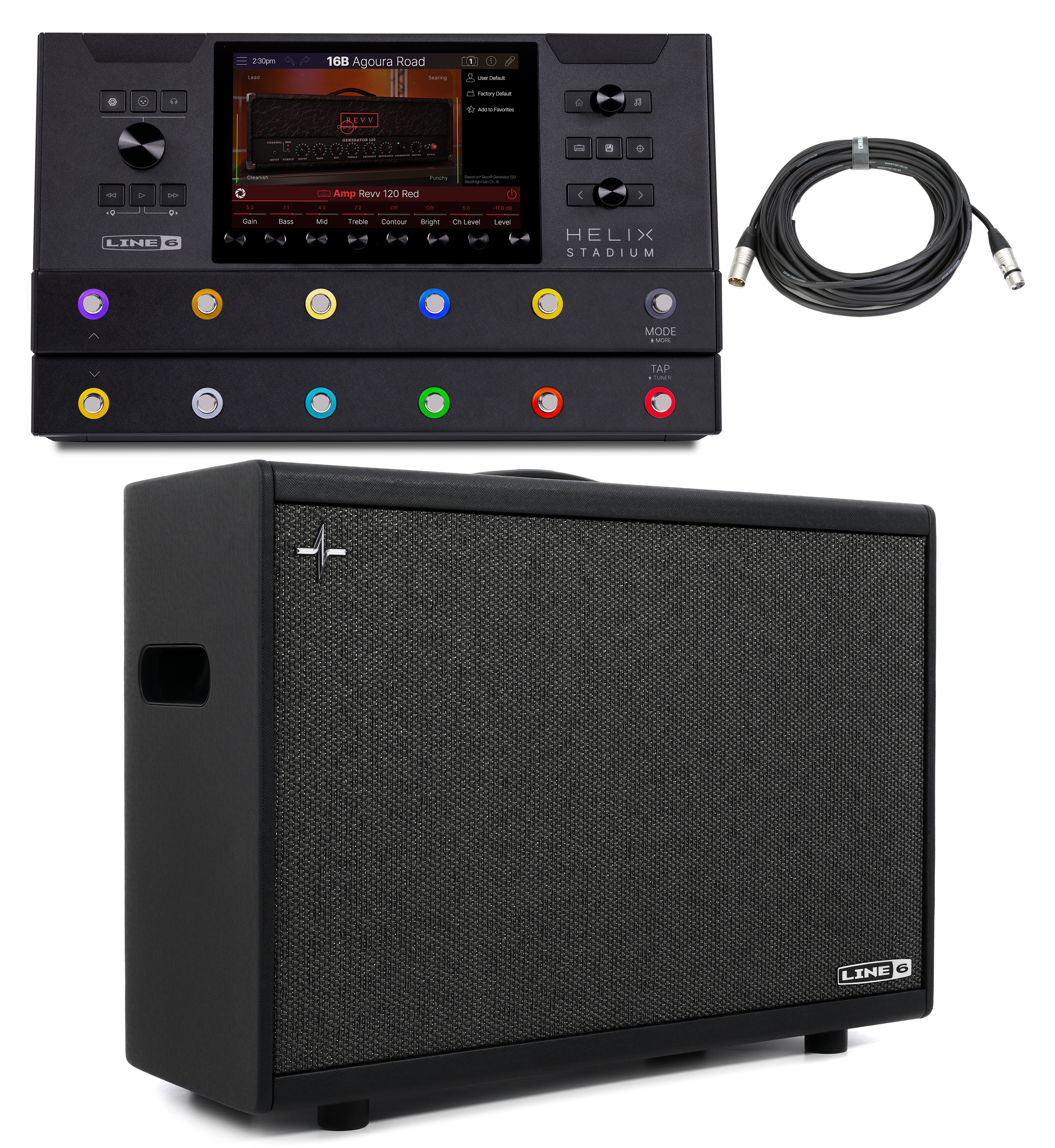 Line 6 Helix Stadium with Powercab 212 Plus Active Guitar Speaker