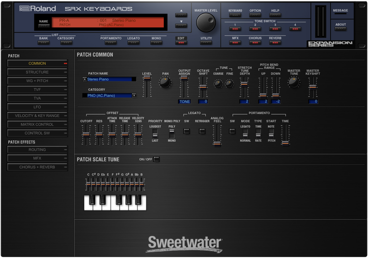 Roland SRX Keyboards Synthesizer Software | Sweetwater