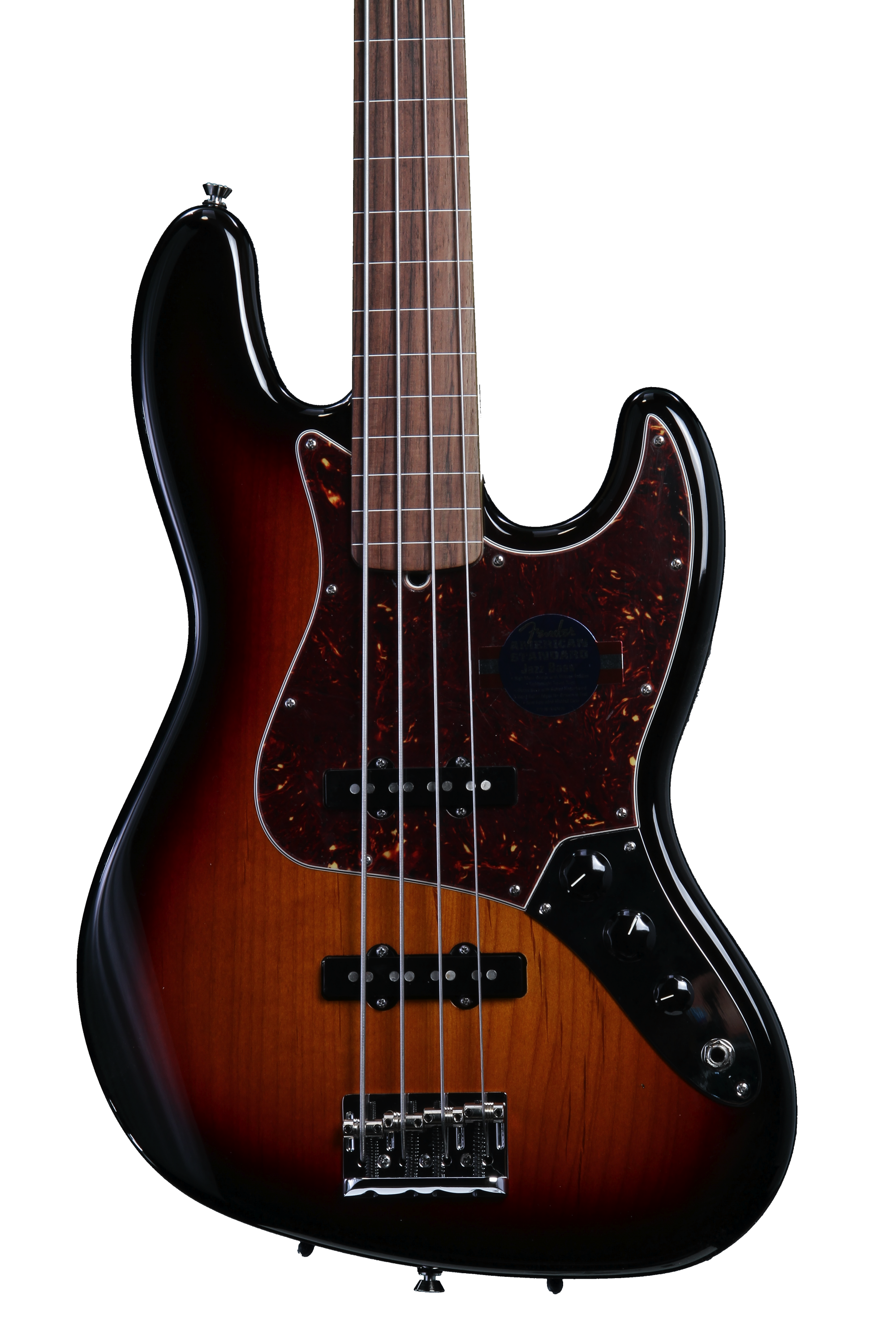 Fender American Standard Fretless Jazz Bass - 3-tone Sunburst