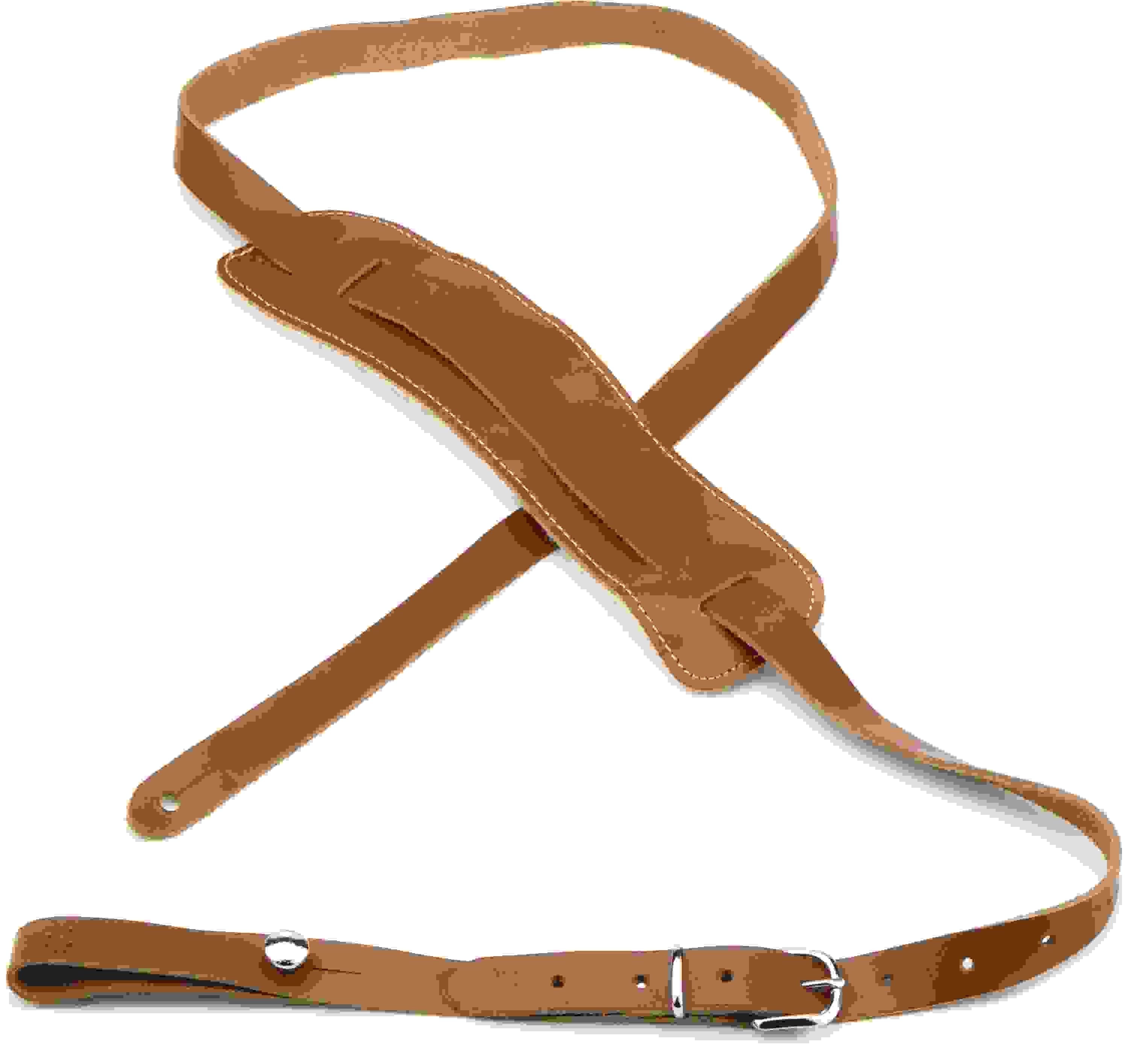 Martin Vintage Leather Acoustic Guitar Strap with Padded Slider - Tan