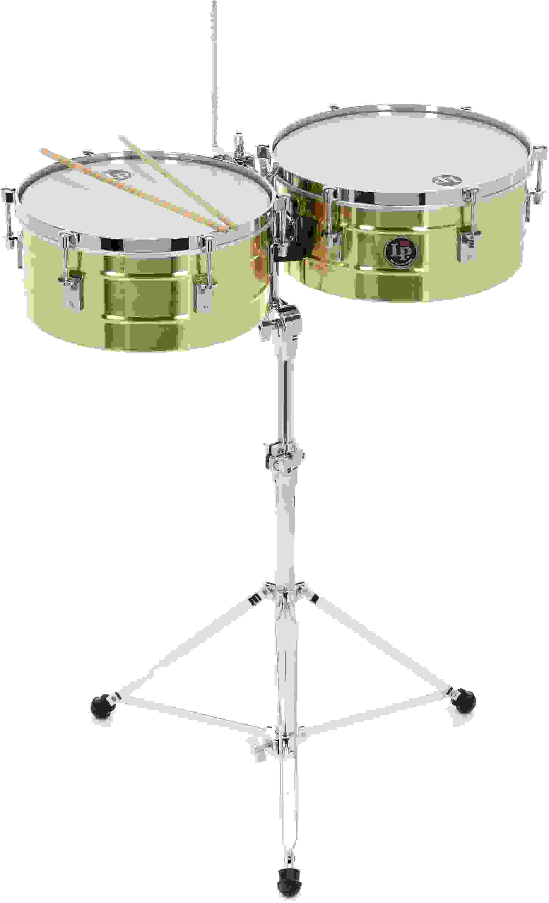 Latin Percussion Tito Puente Signature Series Timbales - Brass | Sweetwater