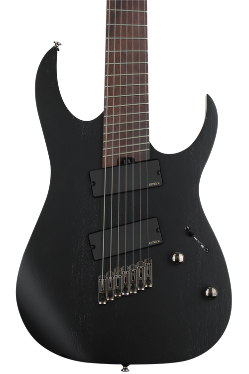 Ibanez RG Iron Label RGIM7MH Multi-Scale - Weathered Black