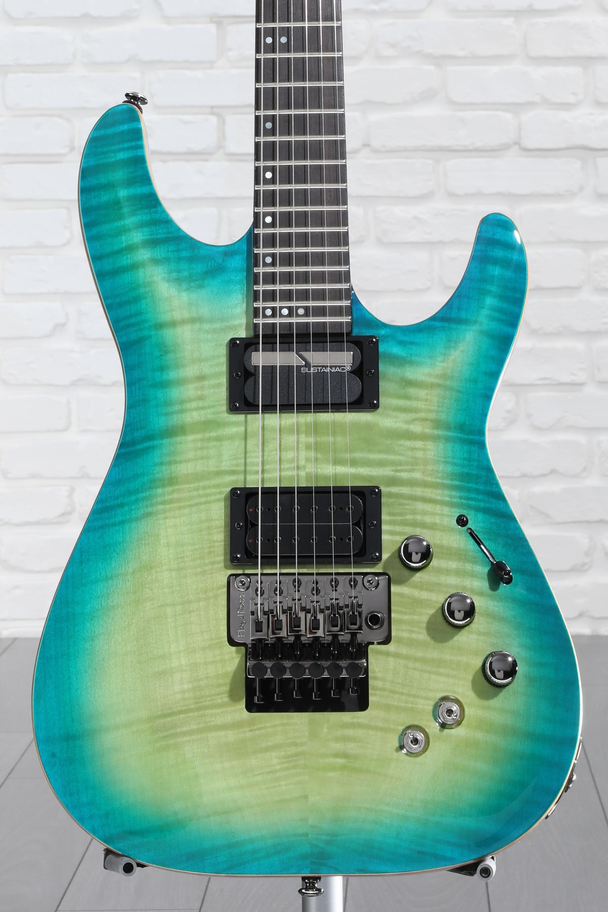 ギター SCHECTER BLACKJACK SLS C-1 FR Sustainiac Schecter Blackjack SLS C-1 FR-S - Satin Black | Sweetwater