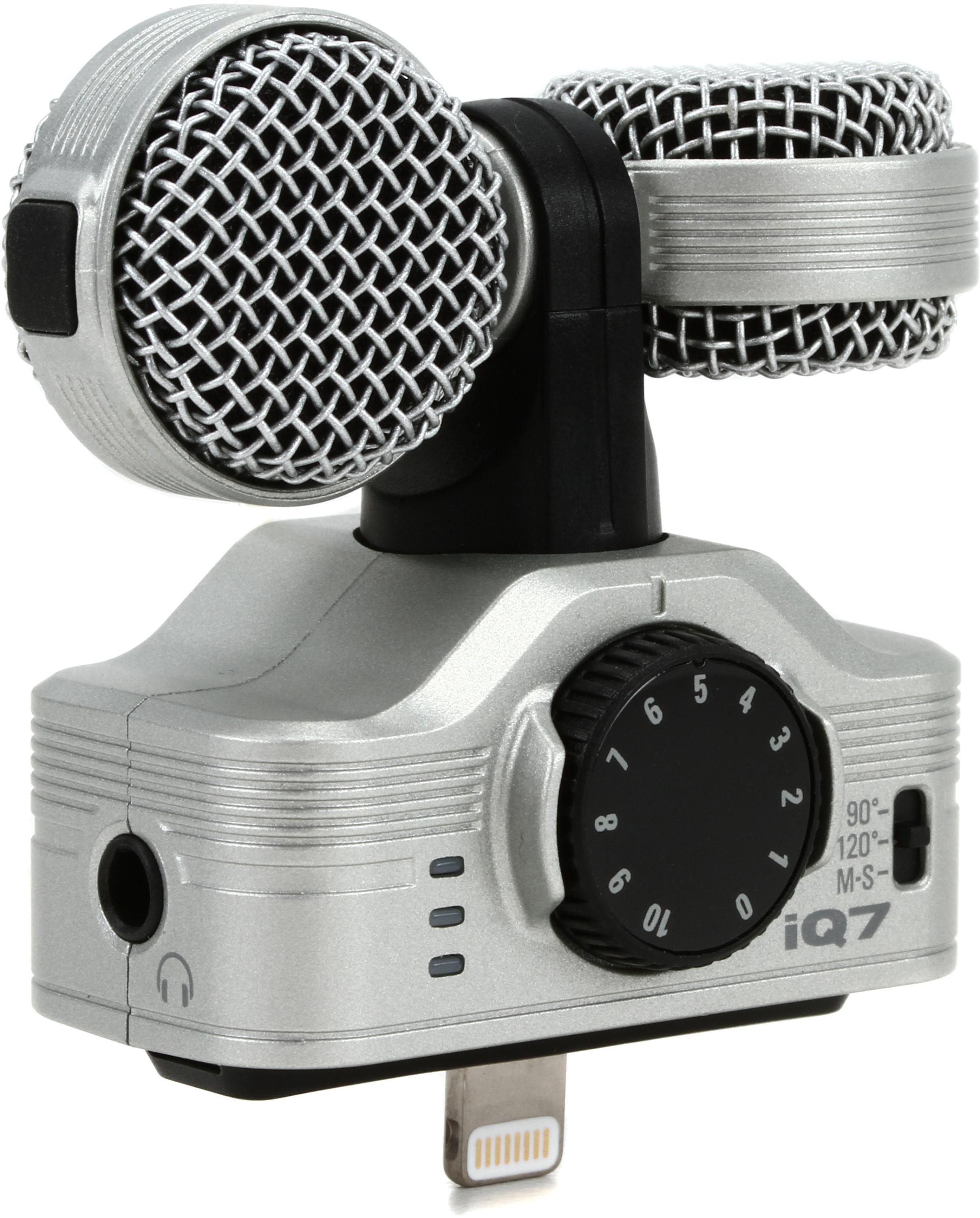ズームZoom iQ7 Mid-Side Stereo Microphone for