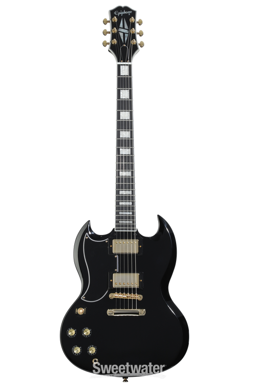 Epiphone SG Custom Ebony レフティ Epiphone SG Custom Left-handed Electric Guitar - Ebony