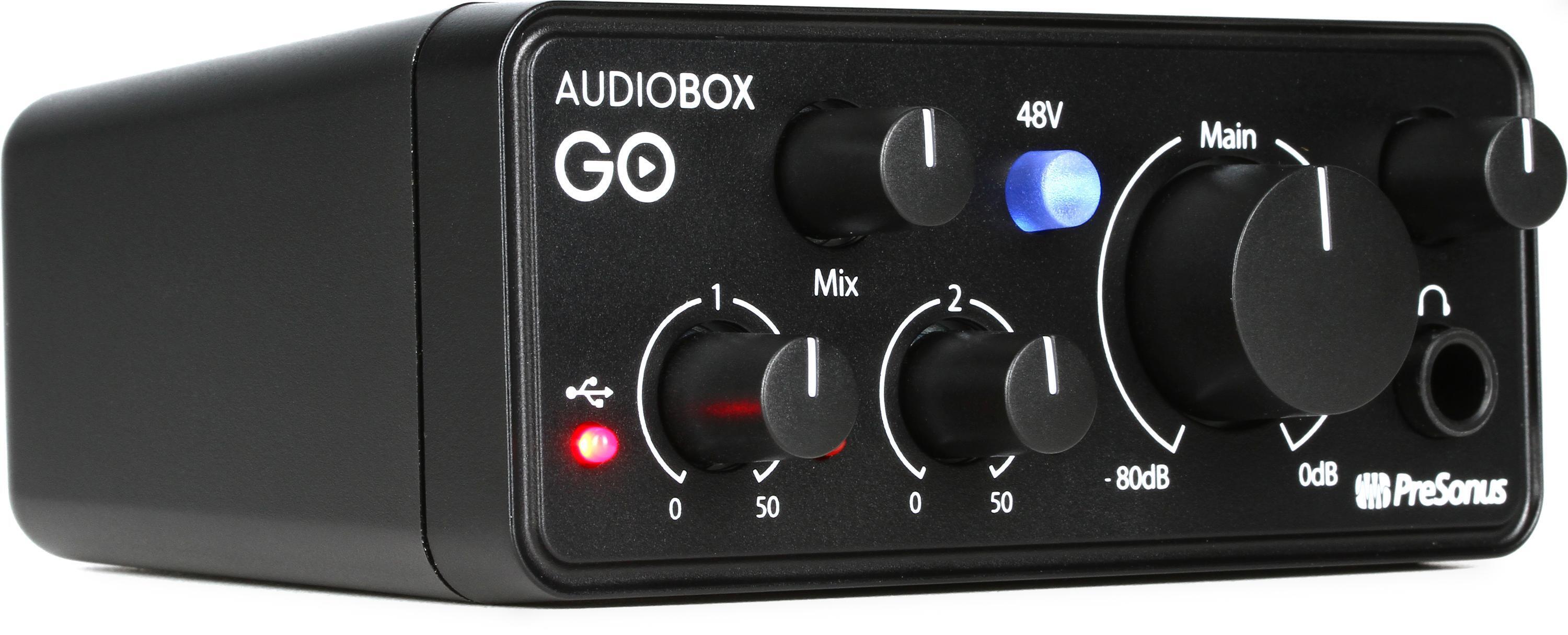 Bundled Item: PreSonus AudioBox Go 2x2 USB-C Audio Interface