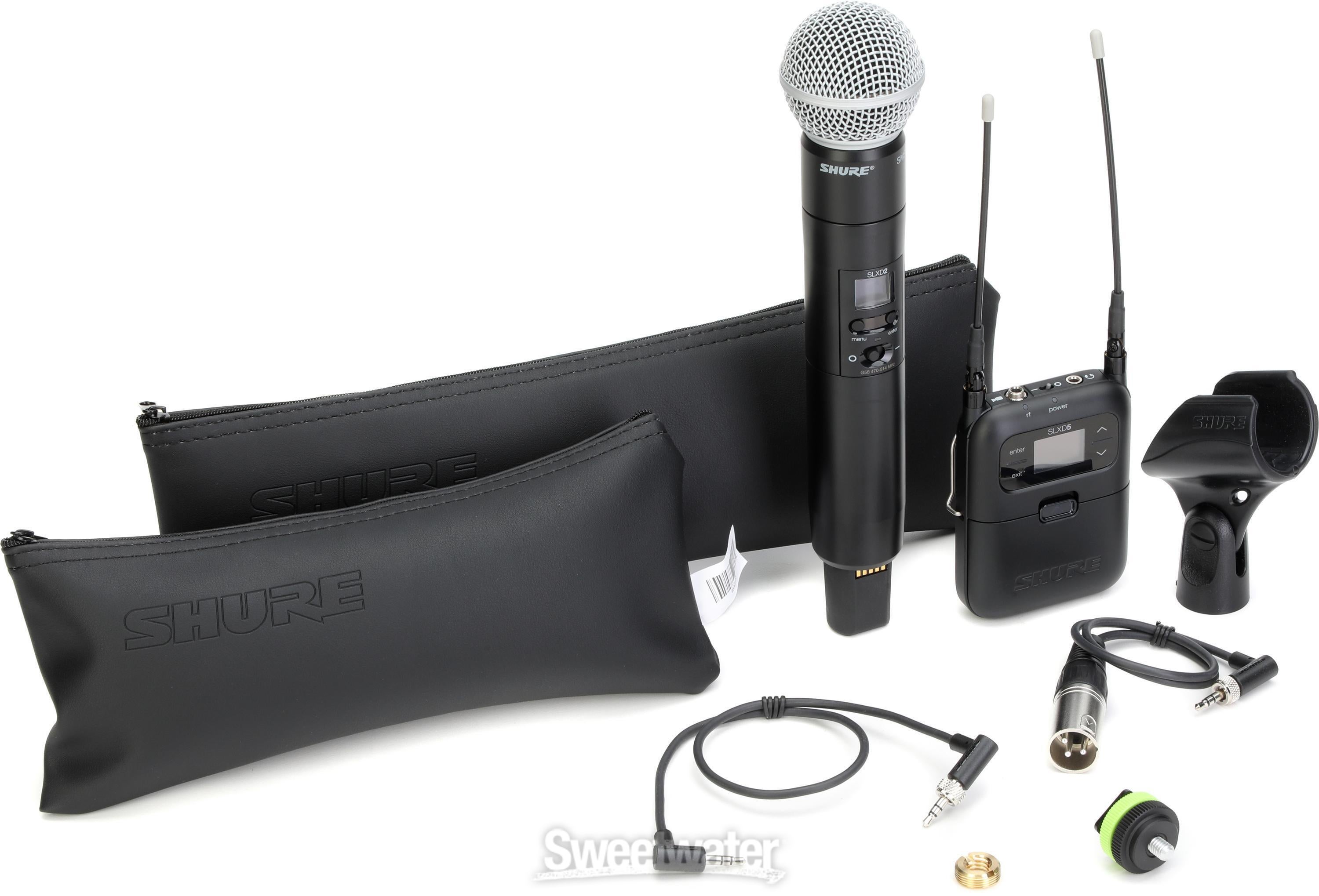 Shure SLXD25/SM58 Digital Wireless Portable Handheld Microphone