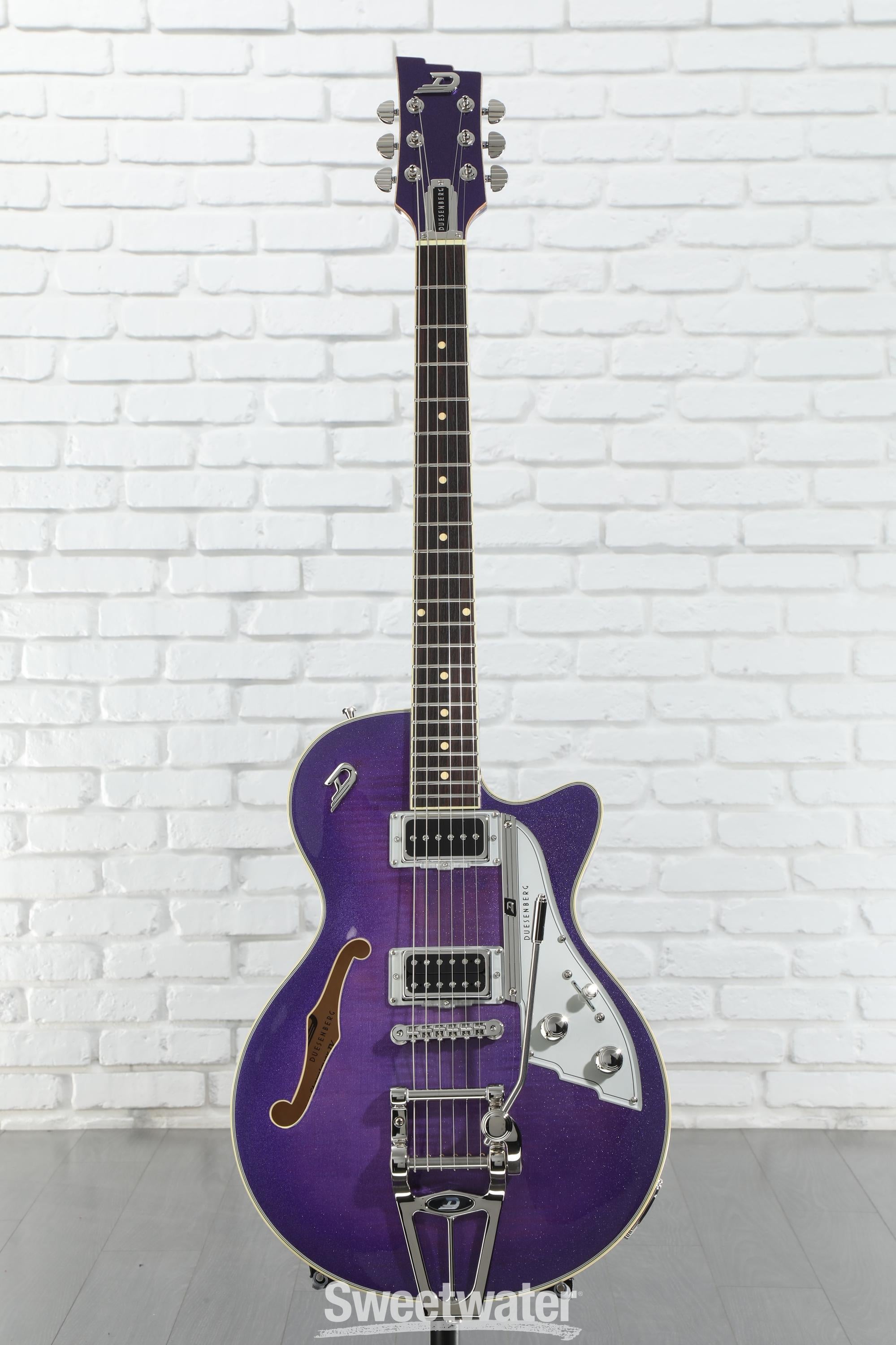 ギター Duesenberg Starplayer TV Blue Sparkle Duesenberg Starplayer TV Semi-Hollow Electric Guitar Blue