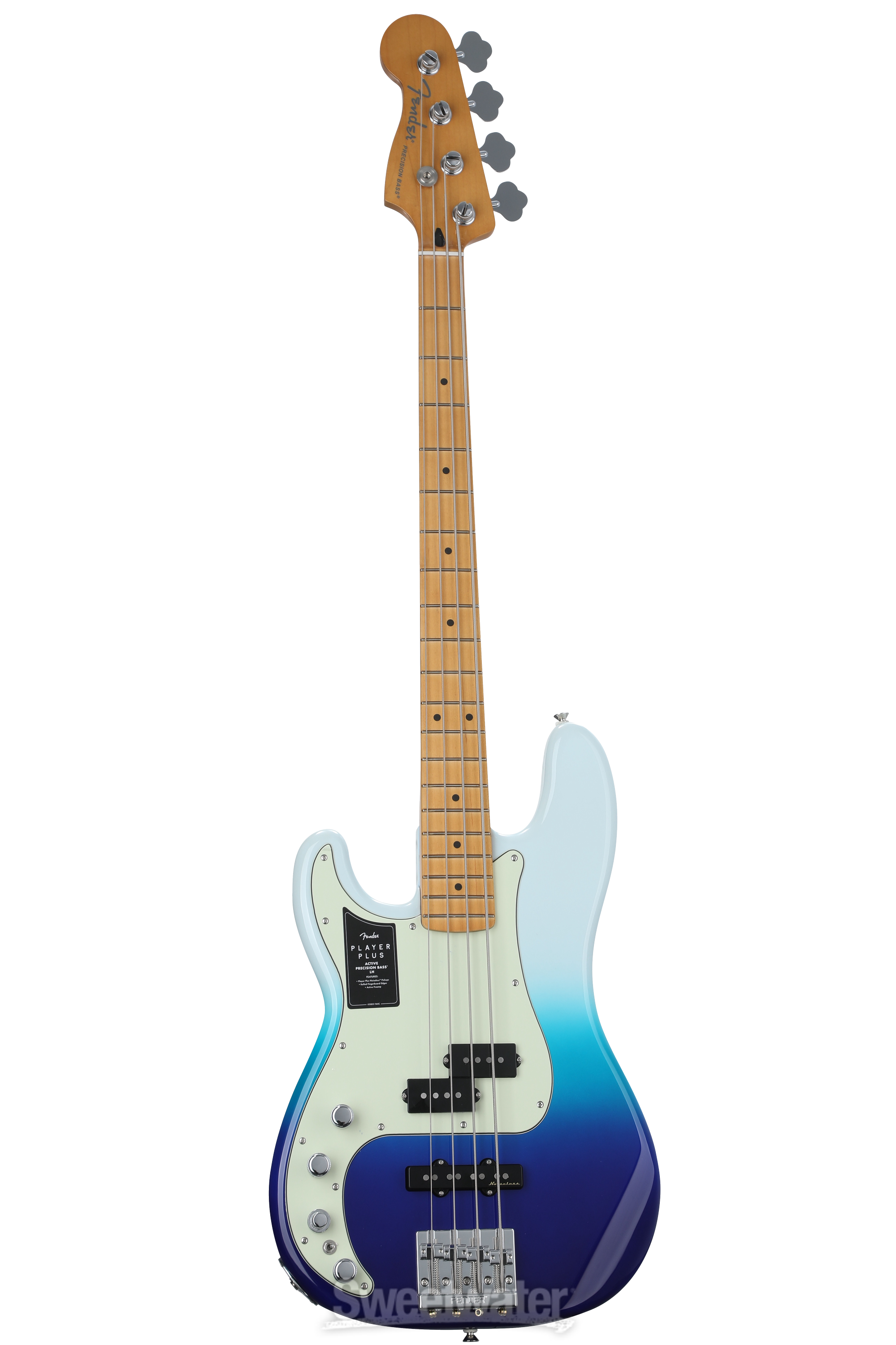 Fender Player Plus Active Precision Bass Left-handed - Belair Blue with  Maple Fingerboard