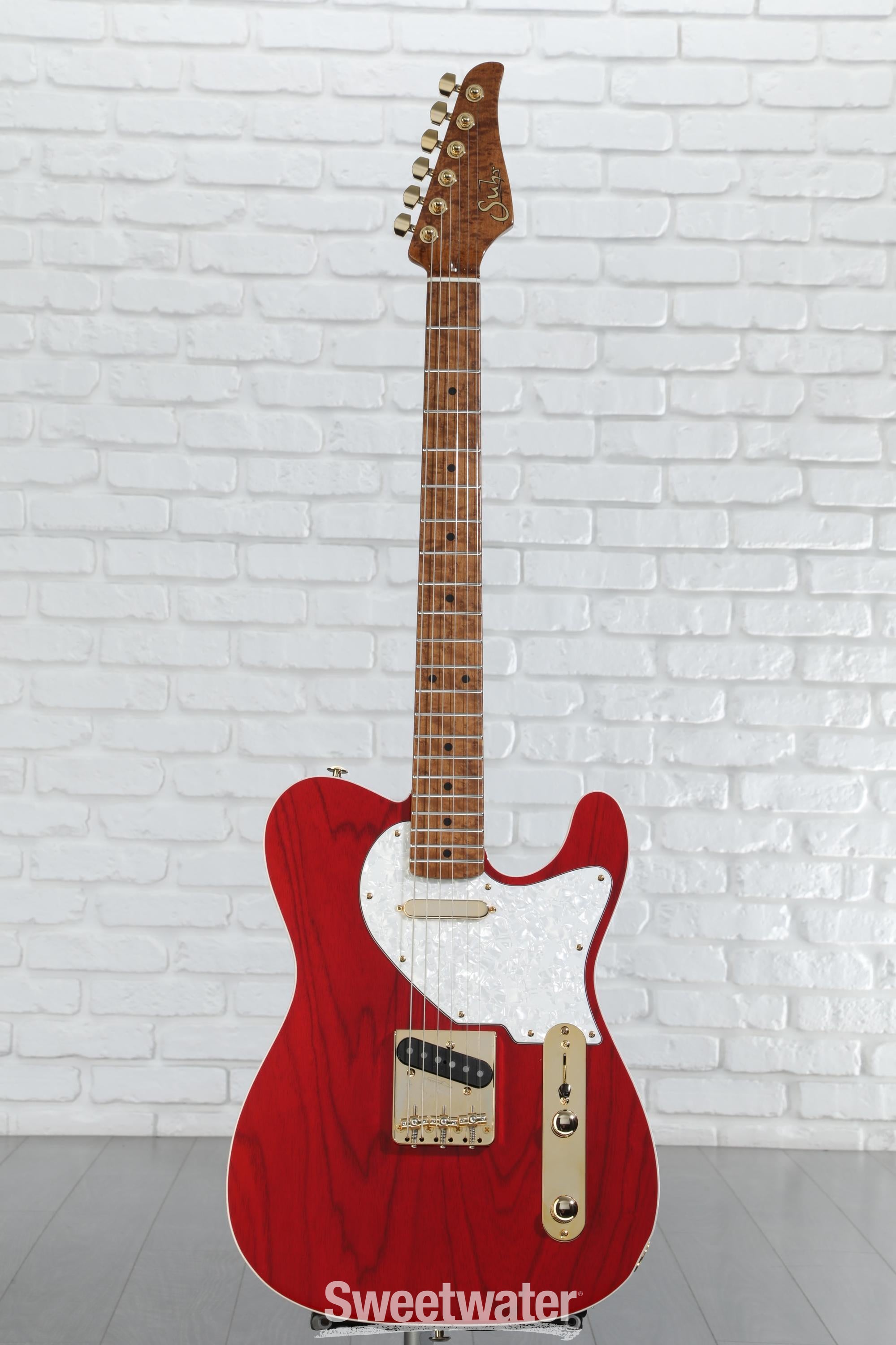 Suhr Custom Standard T Electric Guitar - Trans Red | Sweetwater