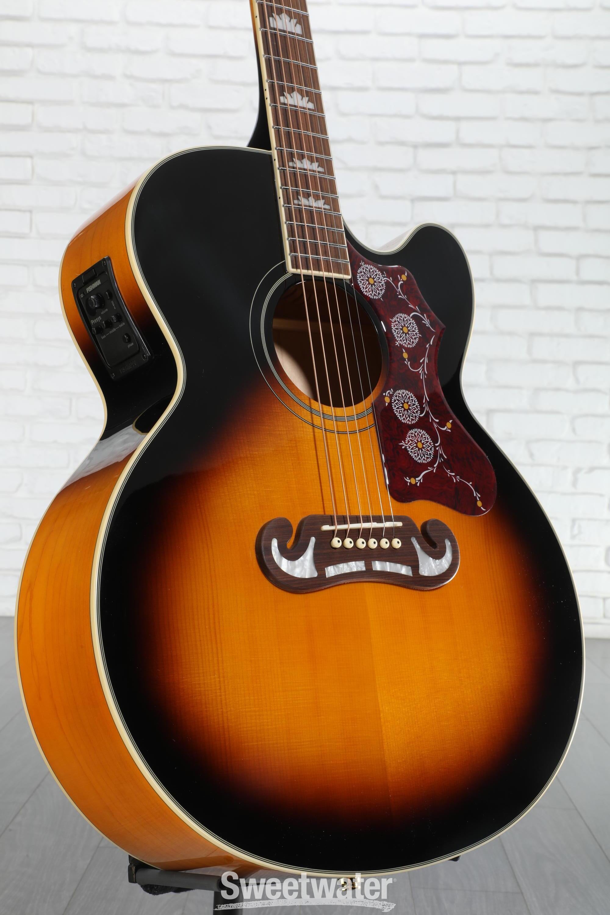 【美品】EPIPHONE EJ-200SCE/N Epiphone J-200 EC Studio Acoustic-Electric Guitar Vintage