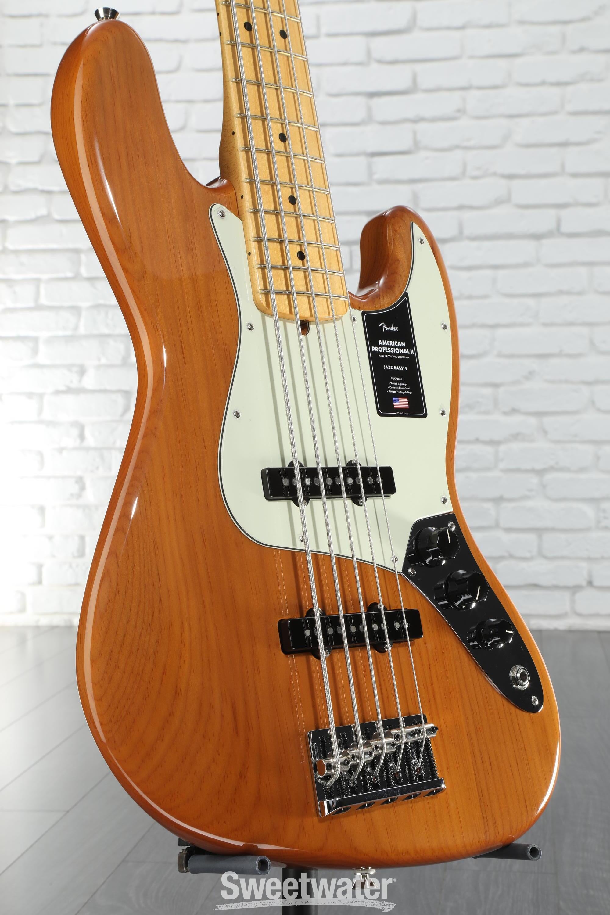 Fender American Professional II Jazz Bass V - Roasted Pine