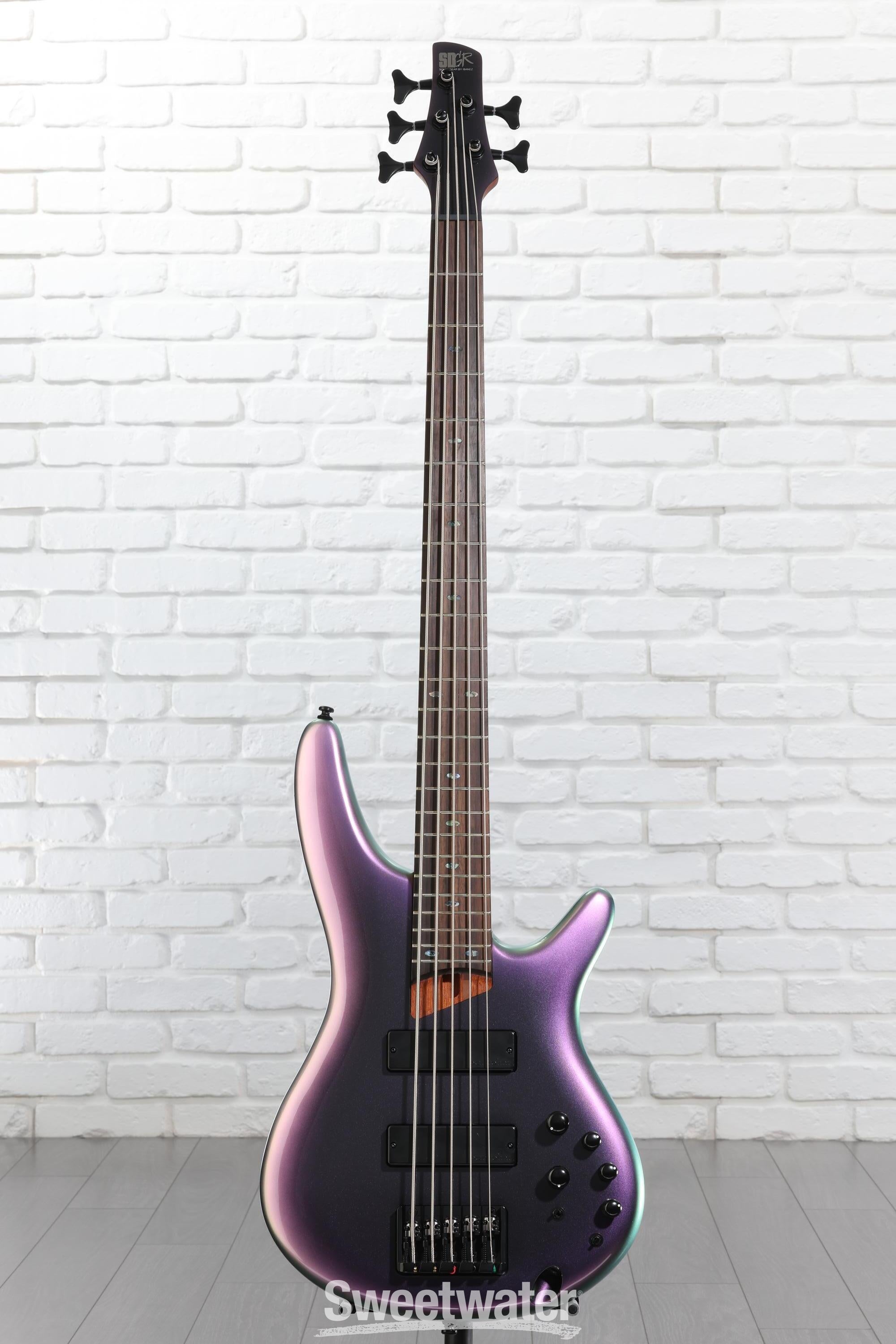 Ibanez SR505E Bass Guitar - Black Aurora Burst | Sweetwater