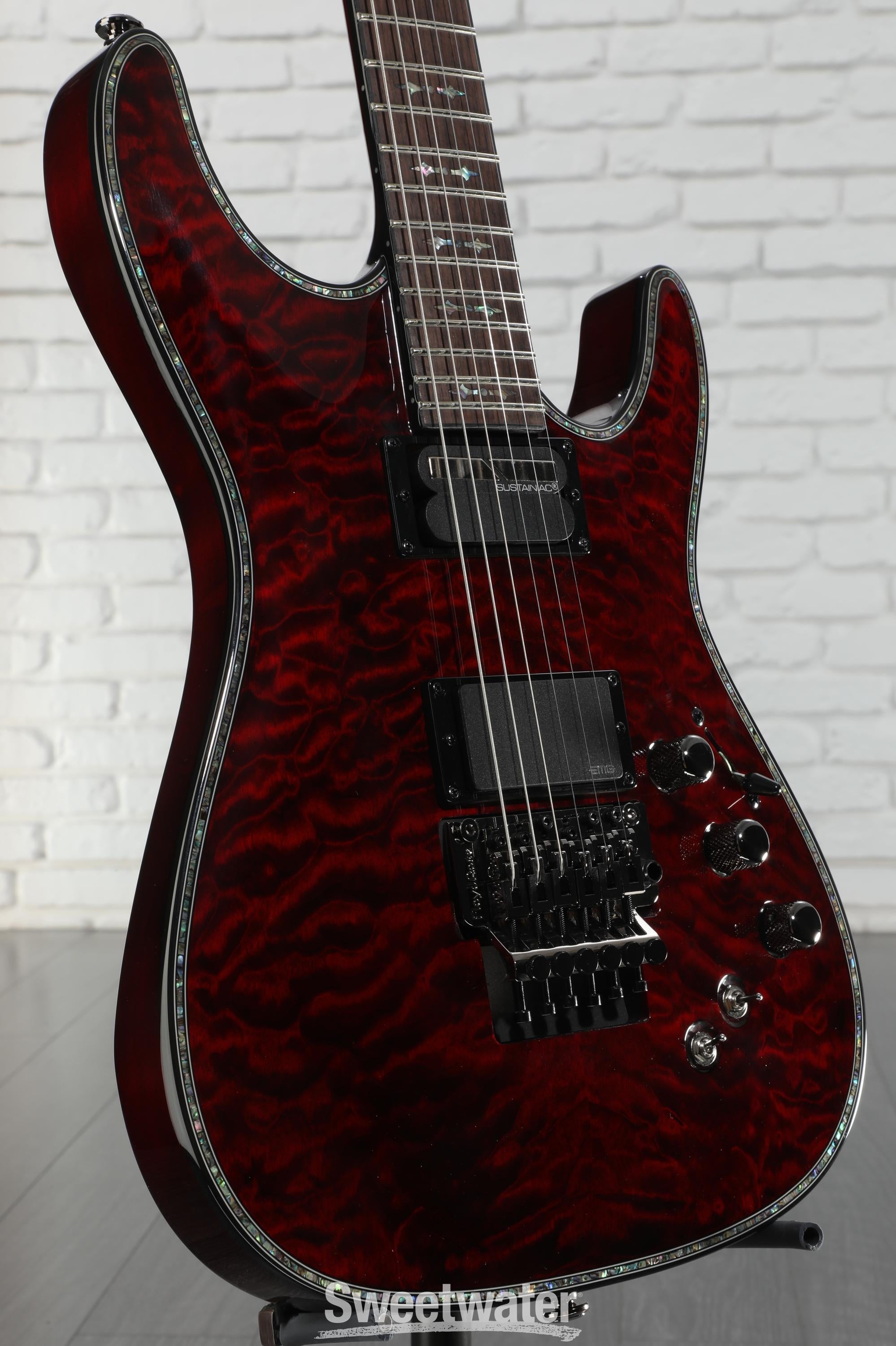 Schecter Hellraiser C-1 FR-S Electric Guitar - Black Cherry