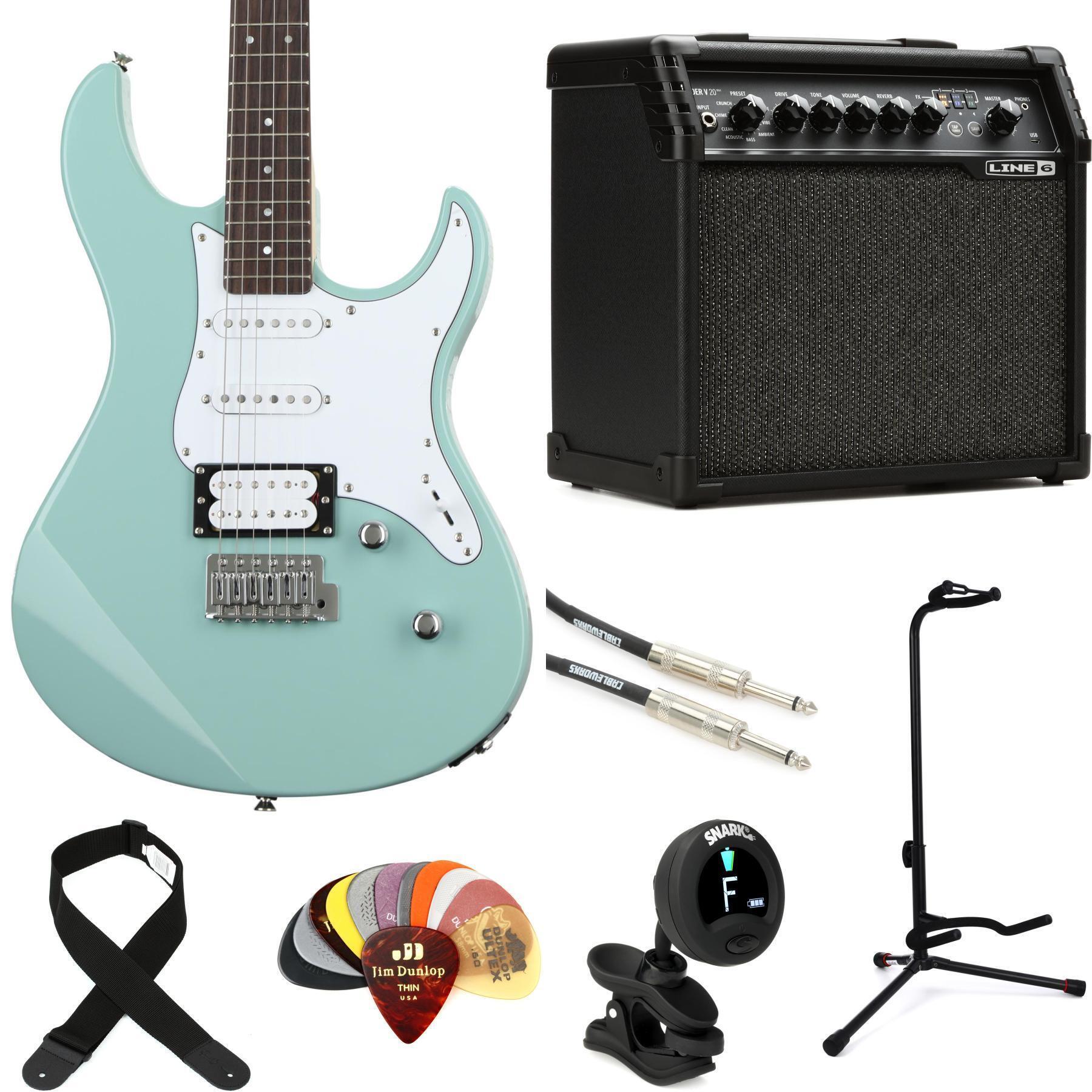 Yamaha PAC112V Pacifica Essentials Bundle - Sonic Blue | Sweetwater