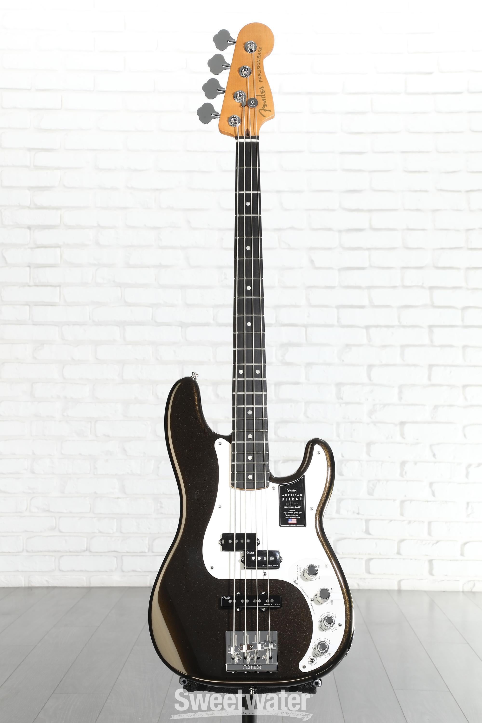 Fender American Ultra II Precision Bass - Texas Tea, Ebony