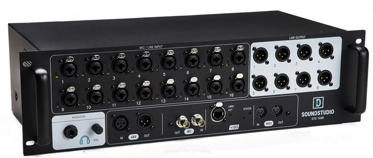 Waves eMotion LV1 16-channel Complete Live Mixing System with Axis One,  Impact-C Server, & STG-1608