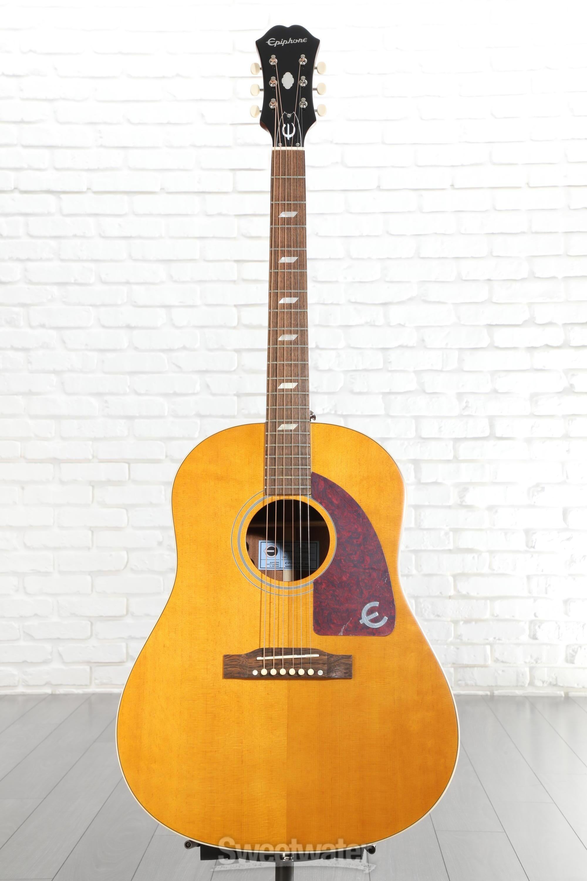 Epiphone Masterbilt Texan Acoustic-Electric Guitar - Antique