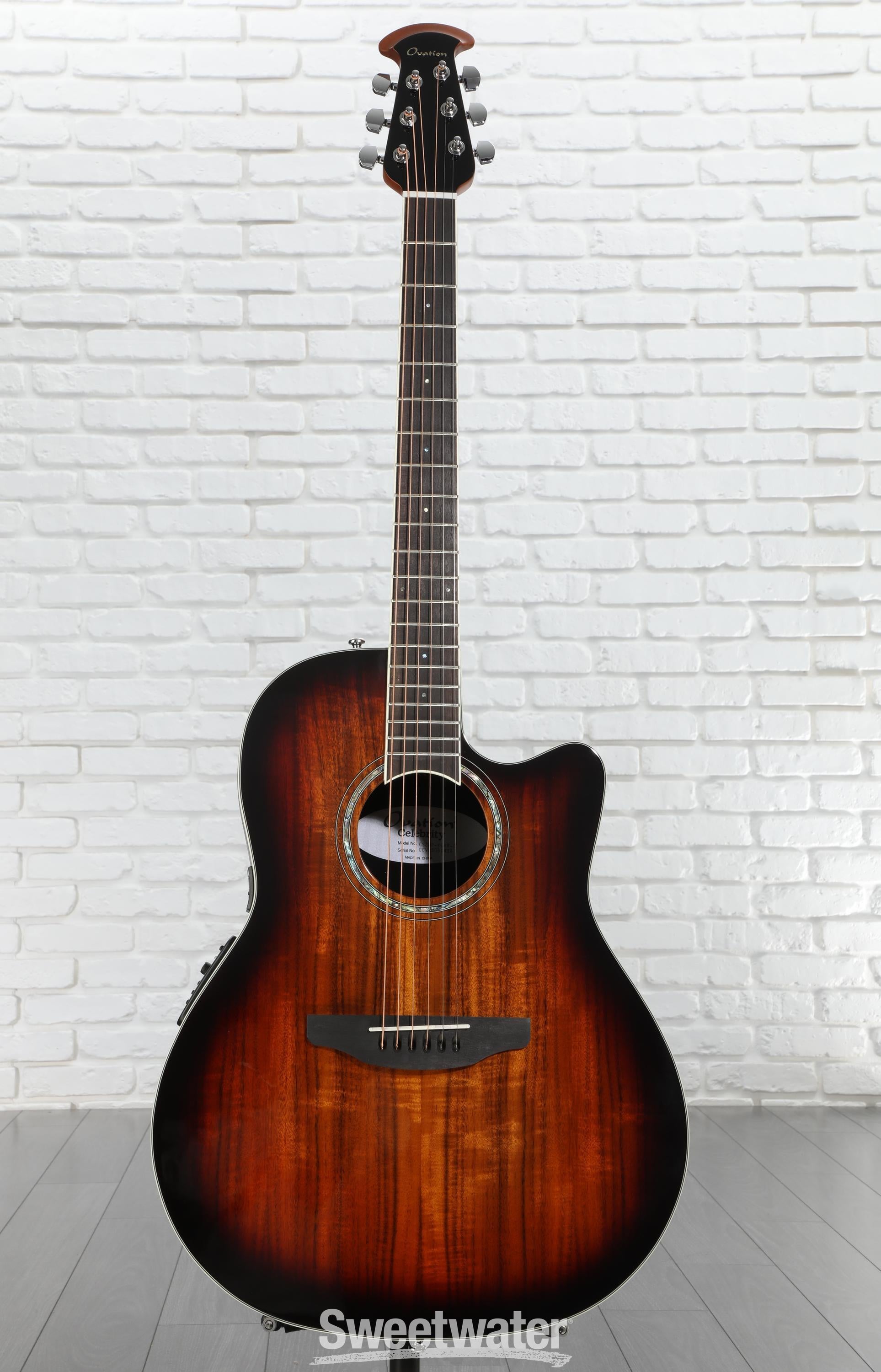 【動作良好・希少品】OVATION CU257-RRB pinnacle Used Ovation Celebrity Deluxe CC257 Acoustic Electric Guitar
