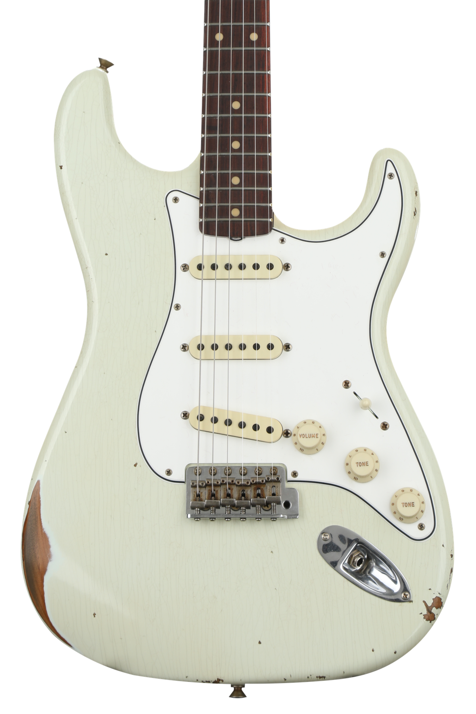 Fender Custom Shop Limited Edition Roasted Journeyman Relic Tomatillo  Stratocaster - Aged Tomatillo Green | Sweetwater