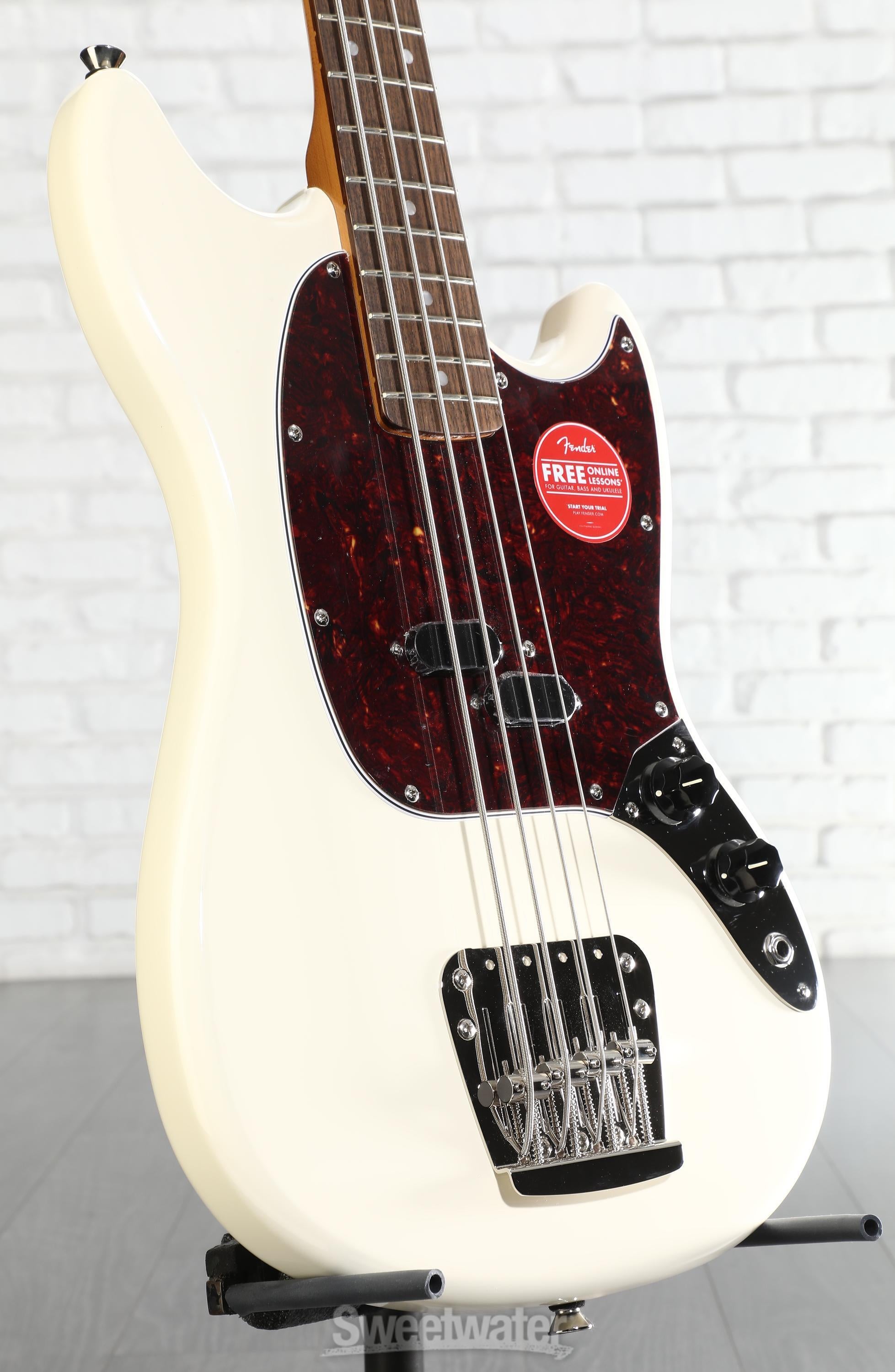 Squier Classic Vibe '60s Mustang Bass - Olympic White | Sweetwater