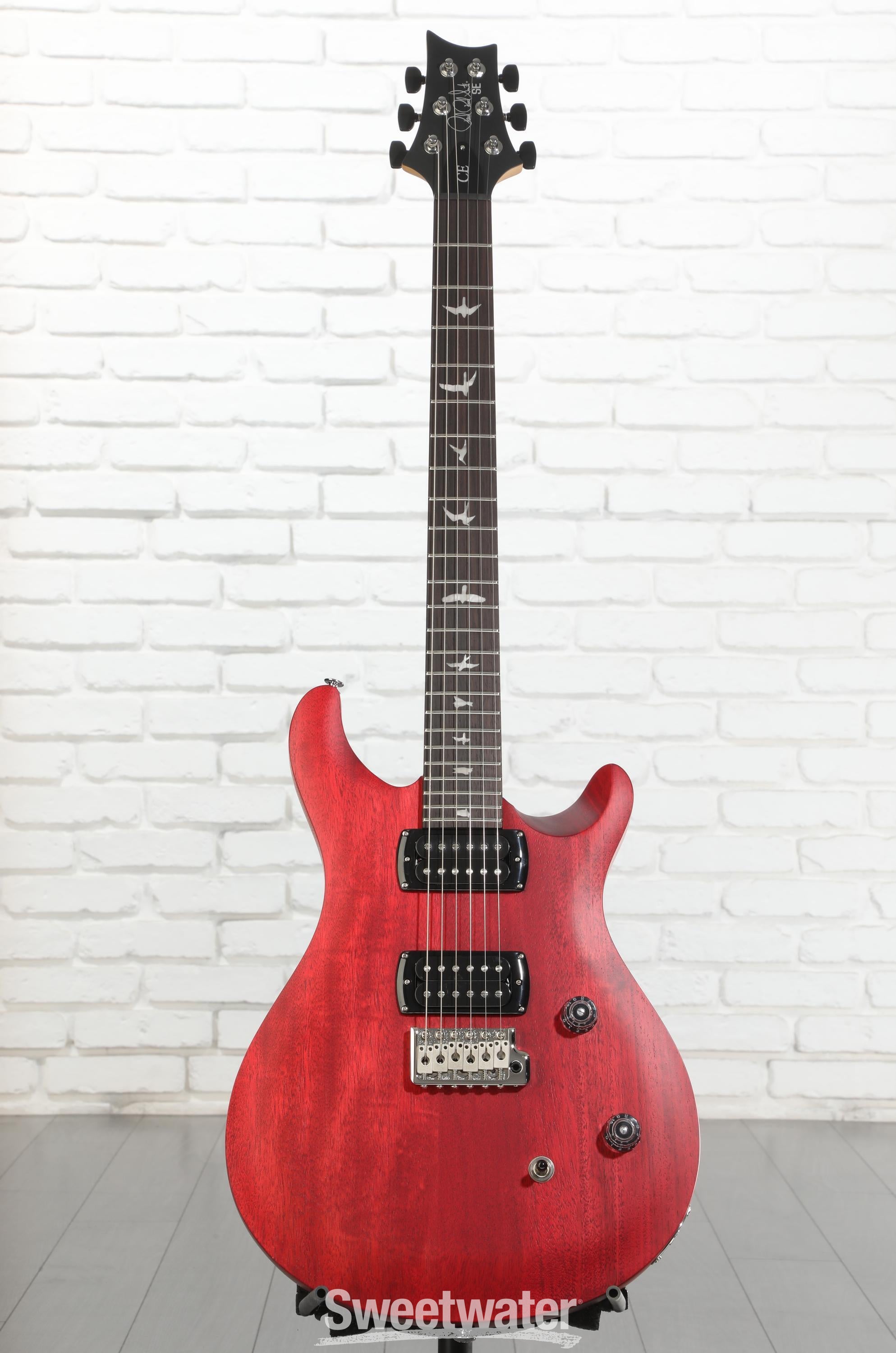 PRS SE CE 24 Standard Satin Electric Guitar - Vintage Cherry Satin